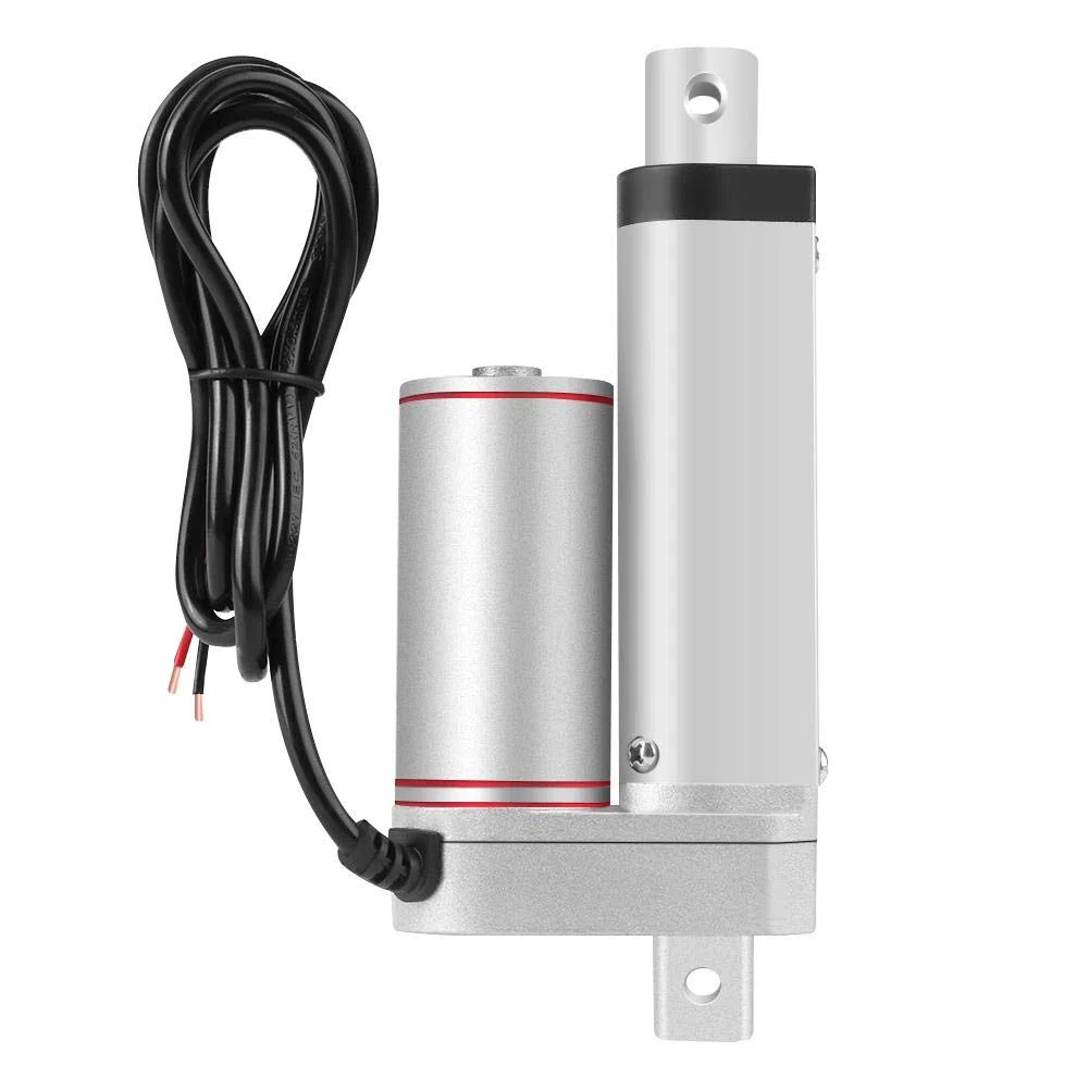 Estink Actuador Lineal Eléctrico 12V DC, 50mm de, 800N de Fuerza, para Automoción, Maquinaria Agrícola y Equipos de Automatización