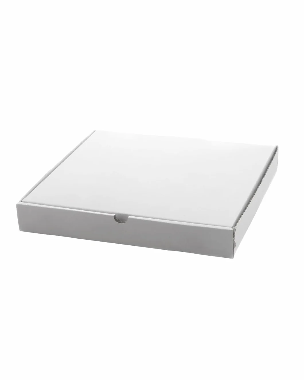 Genérico COMMERCE ESSENTIALS Cajas para Pizza, 40x40 cm, Cartón Blanco, Pack de 50 Unidades, Tapa Plegable