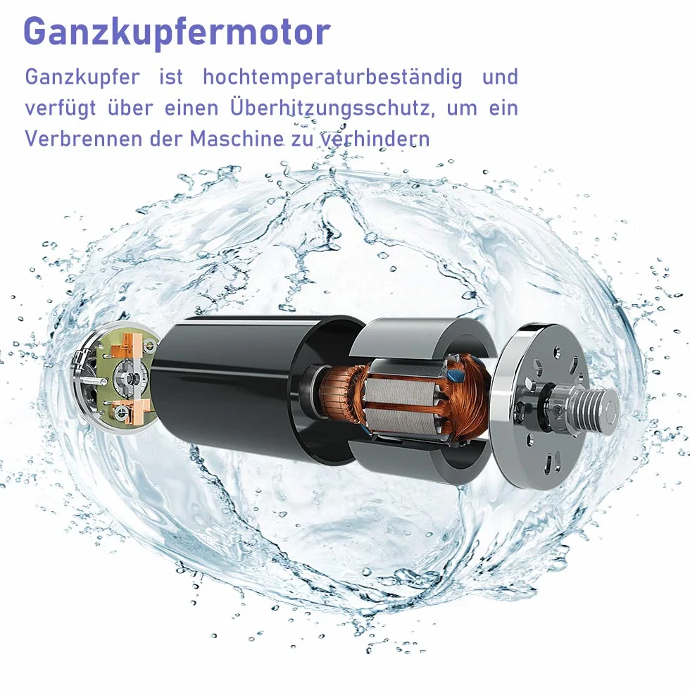 Gimisgu Bomba de Pozo Profundo acero inoxidable 750W, Bomba de agua sumergible pozo para aguas claras con 4000 L/H, Profundidad máx.67m, 6,7bar, Incl. caja de control cable de 20m
