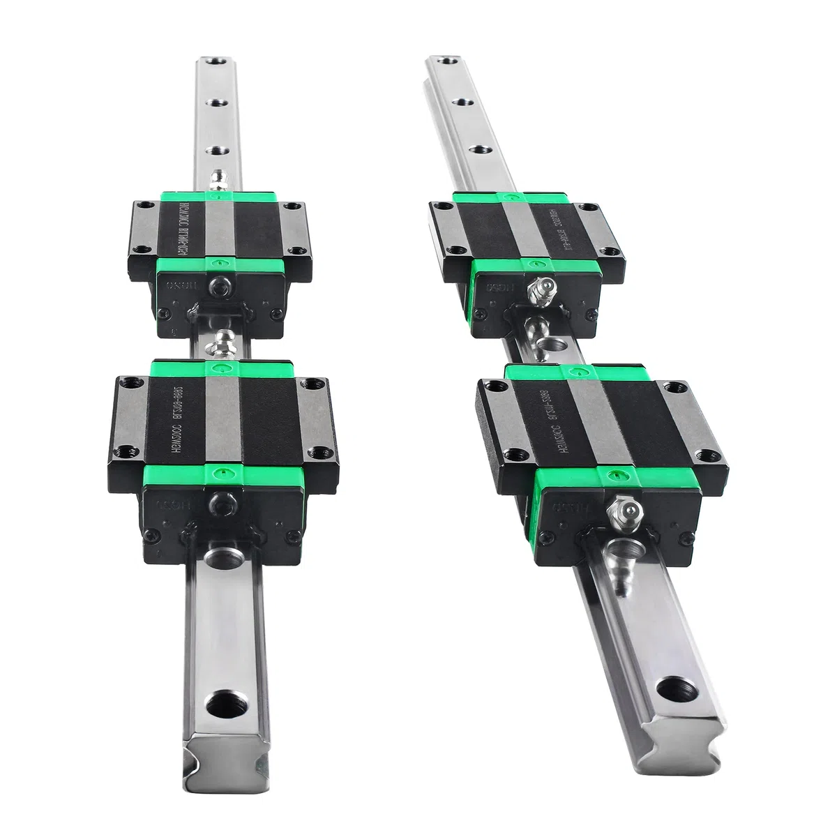 CNCMANS Guía lineal 2 unidades HGR20-1500 mm guía lineal con 4 piezas HGW20CC bloque deslizante para máquinas automatizadas (HGR20 1500 mm)