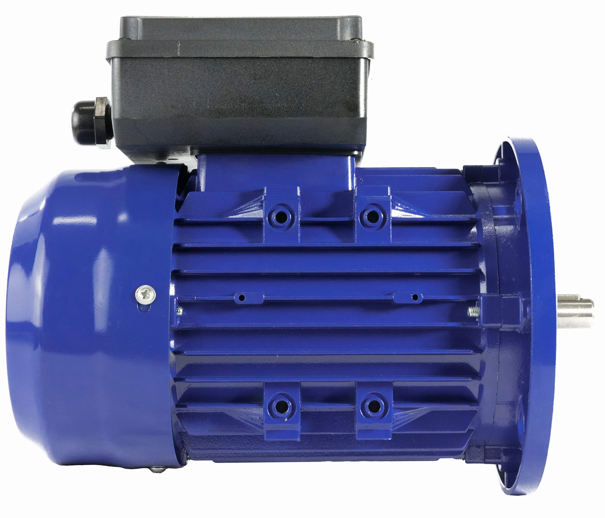 MOTOR ELECTRICO MONOFASICO 1,1KW / 1,5CV 220V 3000RPM B5 (BRIDA 200mm) TAMAÑO 80 - EJE 19mm ALTO PAR DE ARRANQUE ALREN