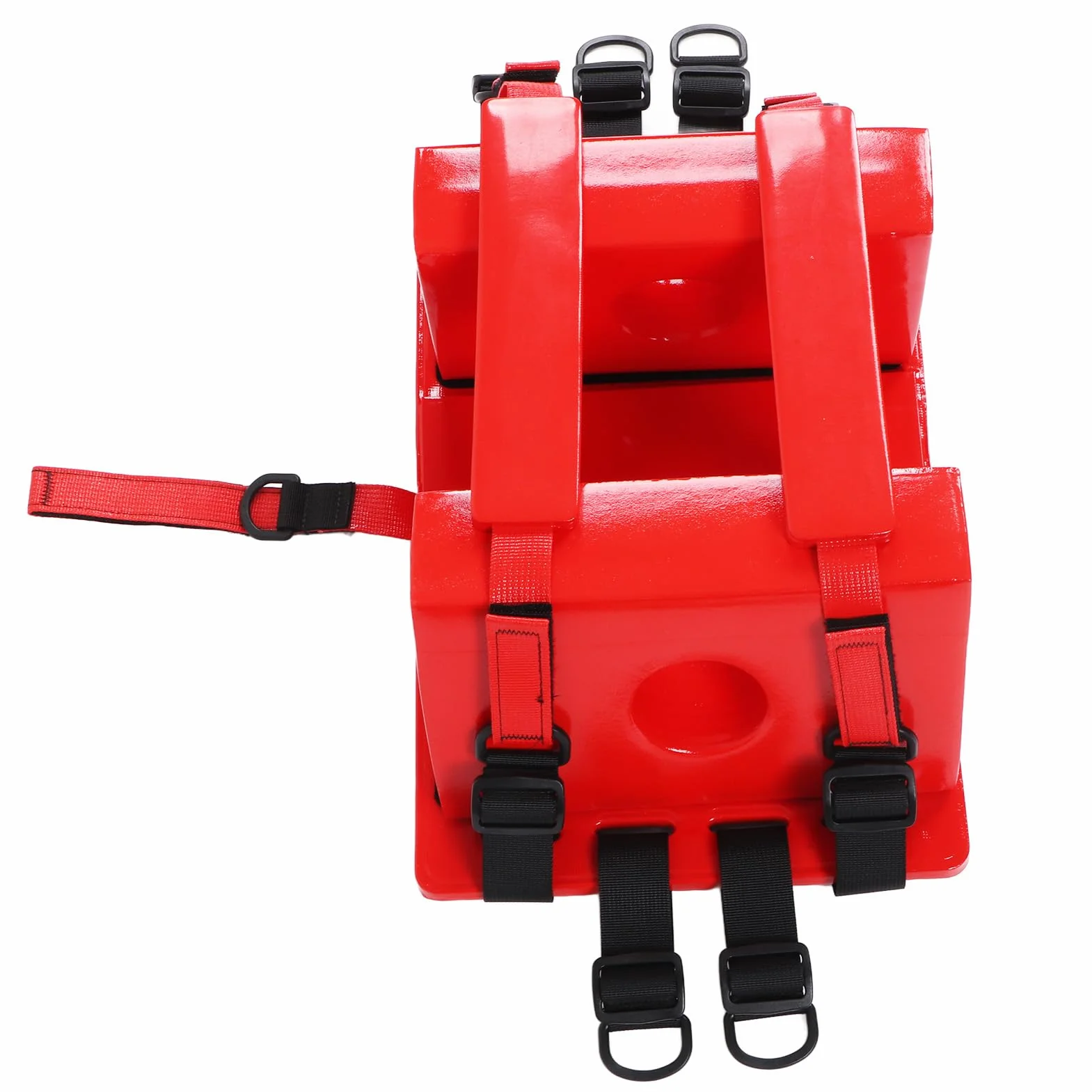 SENECESLI Inmovilizador Fijo de Cabeza Impermeable para Tablero El Inmovilizador de Cabeza Universal de Emergencia Médica EMS Cuenta con Correas Ajustables para la Tabla Espinal