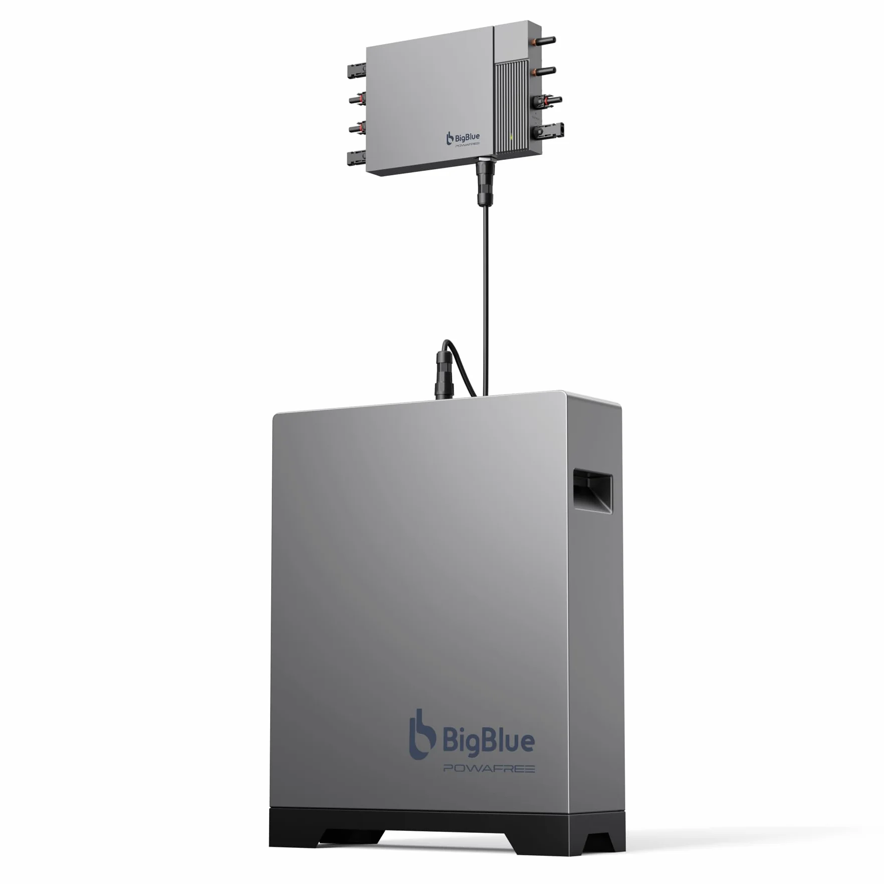 【Funciona a -20 ℃ e Batería LFP de 2560Wh】BigBlue Planta de Energía para Balcón con Almacenamiento, IP67 Impermeabile, Rastreador de 3 MPPT con Entrada Solar de 800W, Plug & Play, APP