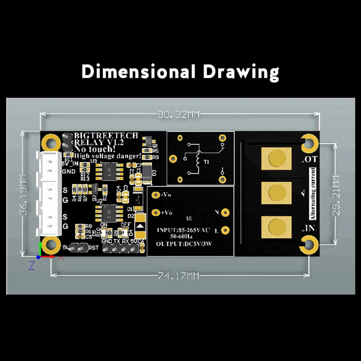 Bigtreetech V1.2 Módulos de apagado automático después de la placa de impresión para impresora CR10 Reprap 3D Pieza Bigtreetech V1.2 Apagado automático después de la impresión