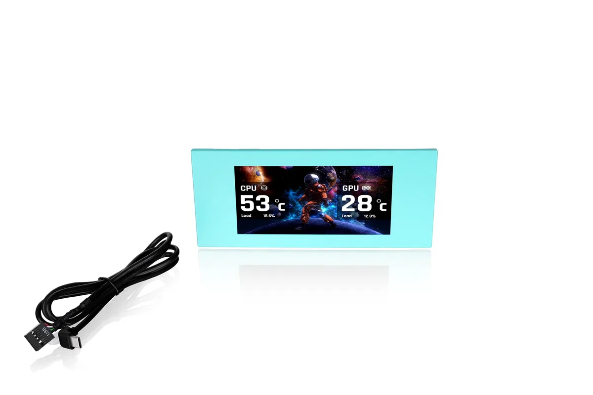 Thermaltake 6.0″ LCD Panel Kit para Chasis View 600 TG | Pantalla LCD Personalizable | Compatible con TT RGB Plus (Menta Fresa)