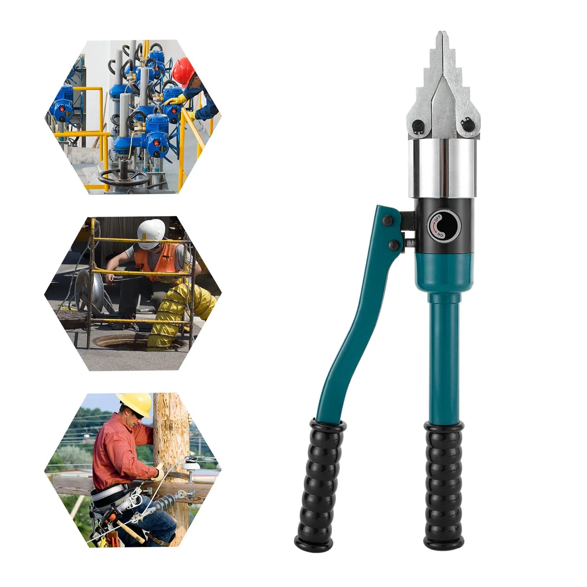 8T Separador de brida hidráulica Integral Hidráulica Brida Esparcidor de Brida Herramienta de Separación Hidráulica Portátil Herramienta de Separación Hidráulica Manual para Esparcir