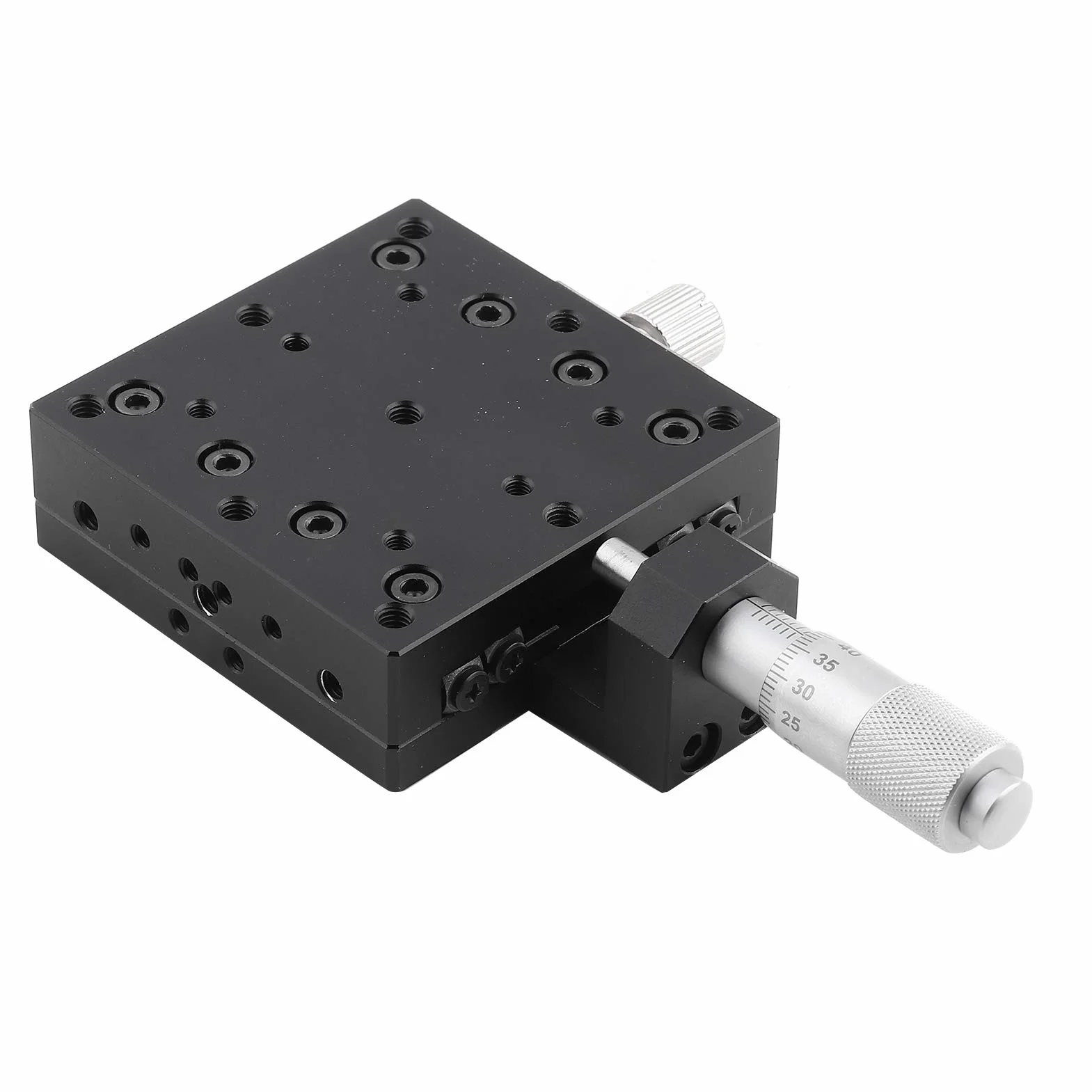 Micrómetro lineal, precisión manual 60x60 mm, herramienta medición industrial profesional, conversión exacta para laboratorios, talleres y control calidad