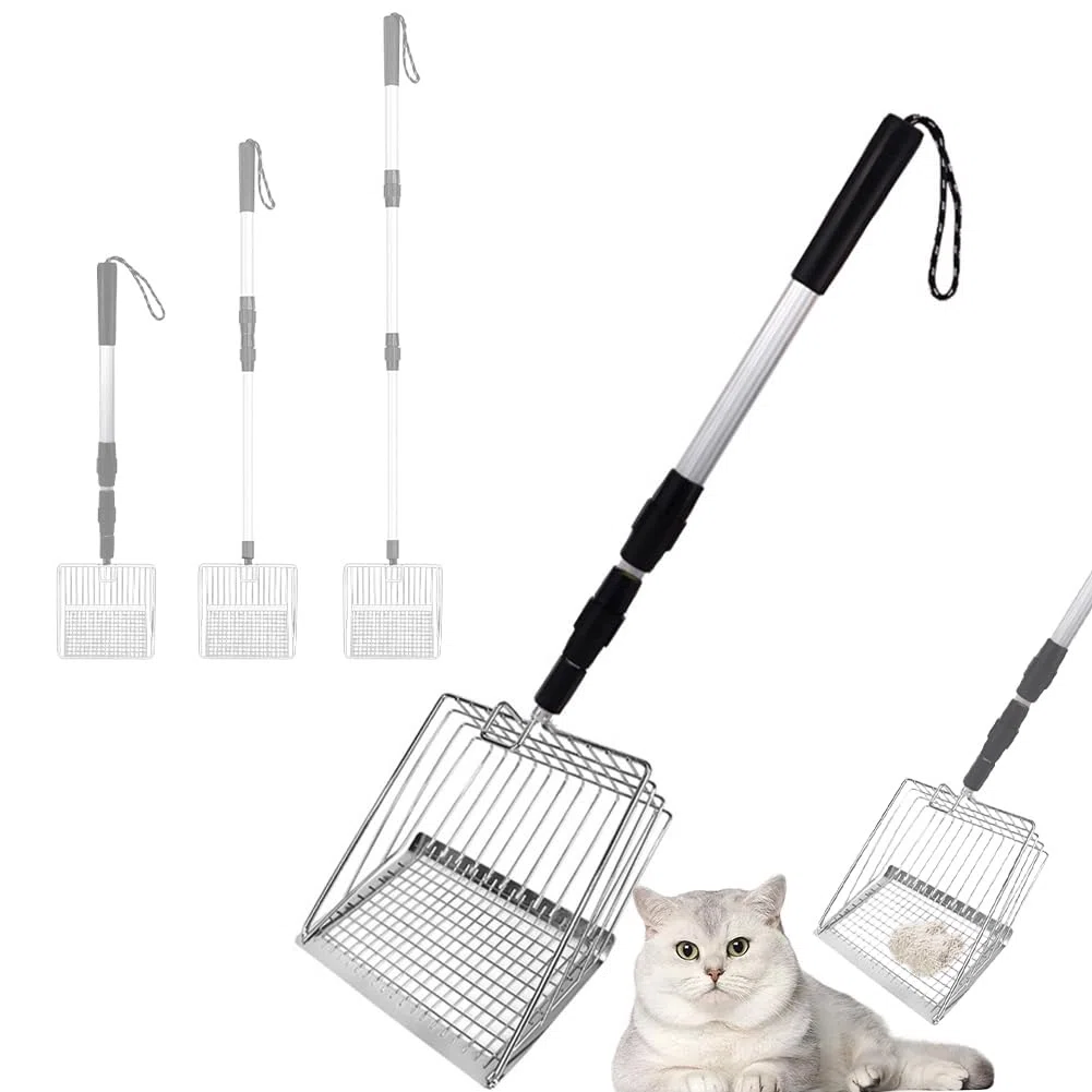 DASIAUTOEM Accesorios para gallinero, herramienta de limpieza de gallinero, mango de madera, accesorios de carga pesada, pala de establo para gallinero, separación de heces y escombros de arena para