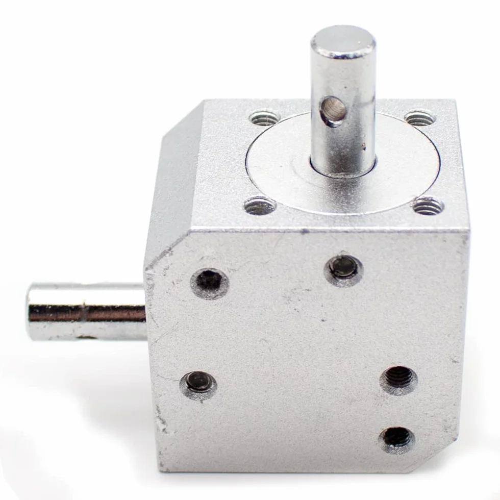 Toplionace Caja de Cambios Cónica Cónica de ángulo Recto, Mini 1 Módulo 20 Dientes 90° Dispositivo de Engranaje de Dirección Relación de Velocidad 1: 1 Eje Doble de 8mm