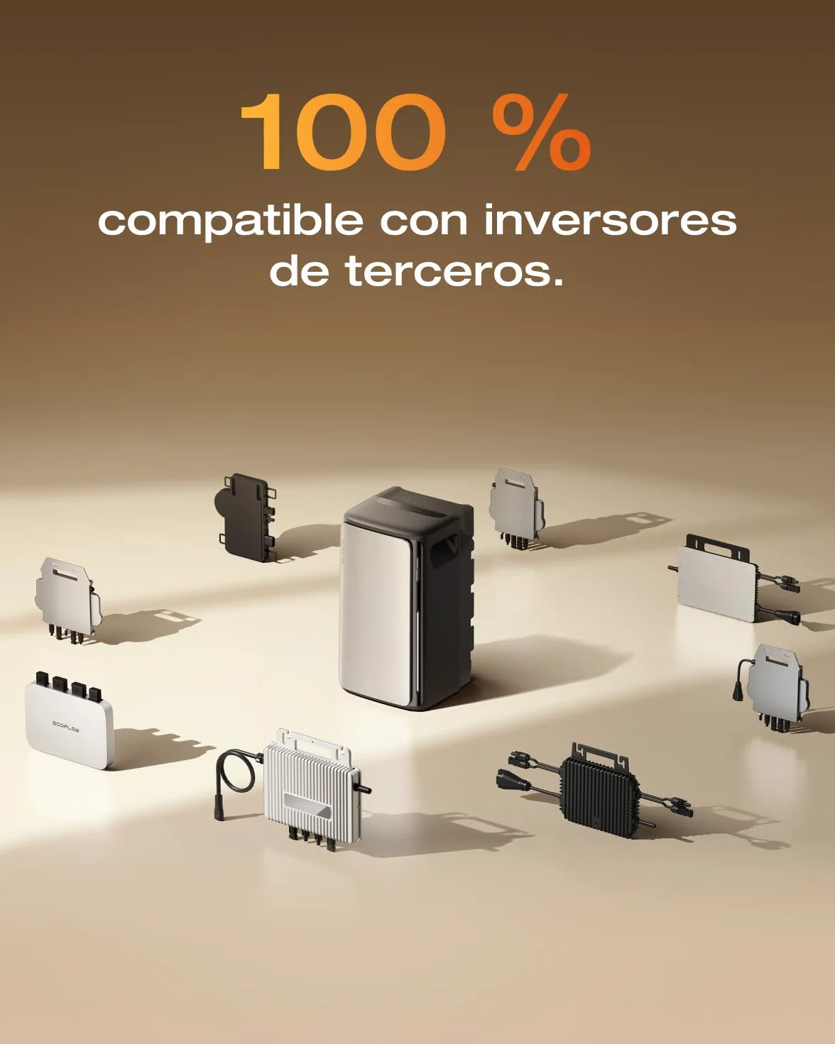 EF ECOFLOW STREAM CA Pro 1,92 kW, Kit solar de batería,100% compatible con todos los inversores, Salida de 1200 W, Ampliable hasta 11,52 kWh, Sistema plug-and-play, Control inteligente con TOU & IA