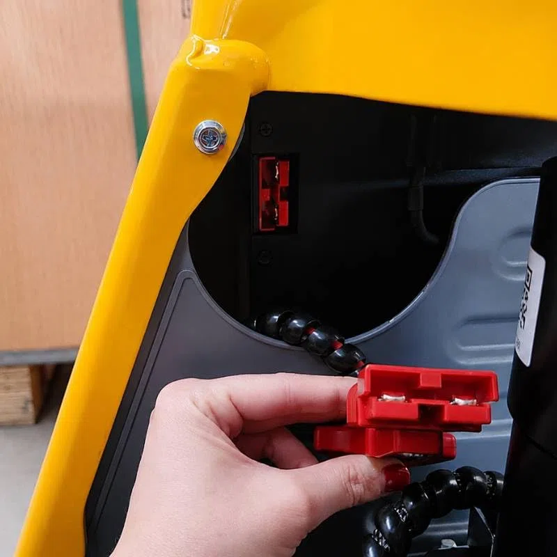 Transpaleta Eléctrica, 1500 kg, 48V/10Ah, Litio, 550x1150 mm, Pallet Jack con Batería Extraíble