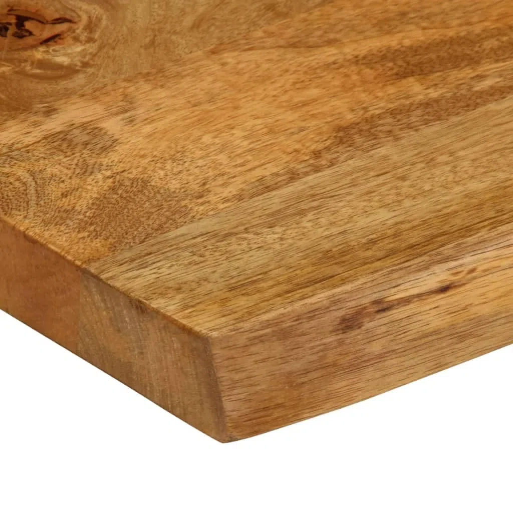 vidaXL Tablero de Mesa Borde Natural Madera Maciza Mango 160x40x2,5 cm