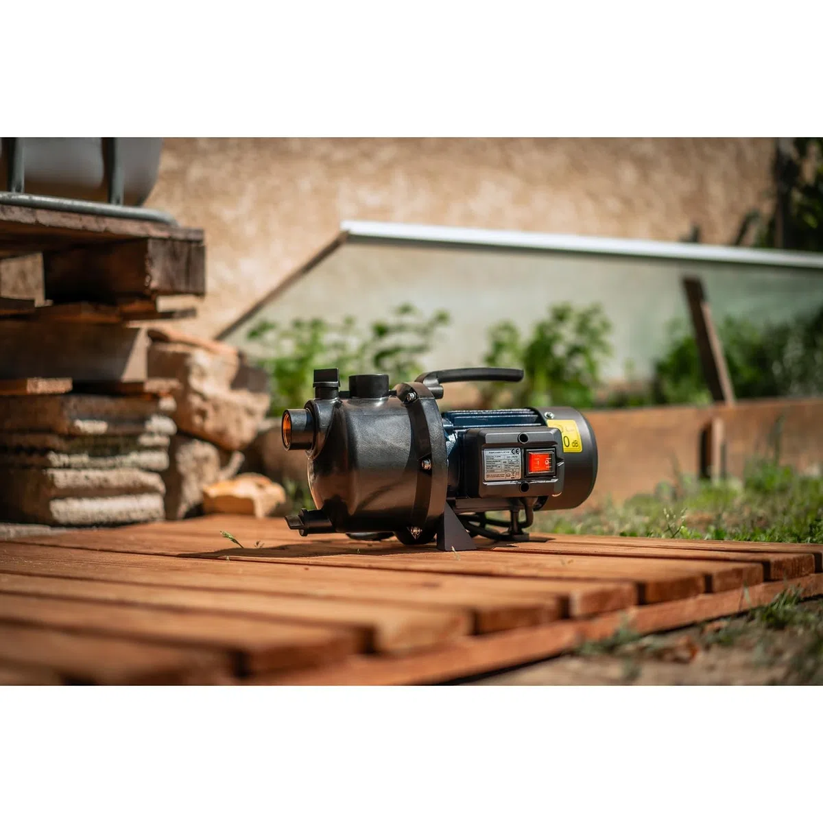 SPID'O - Bomba de Riego JE-600-P 600W - 3 m3/h - 3 bar - Bomba de Superficie Ligera para Jardín