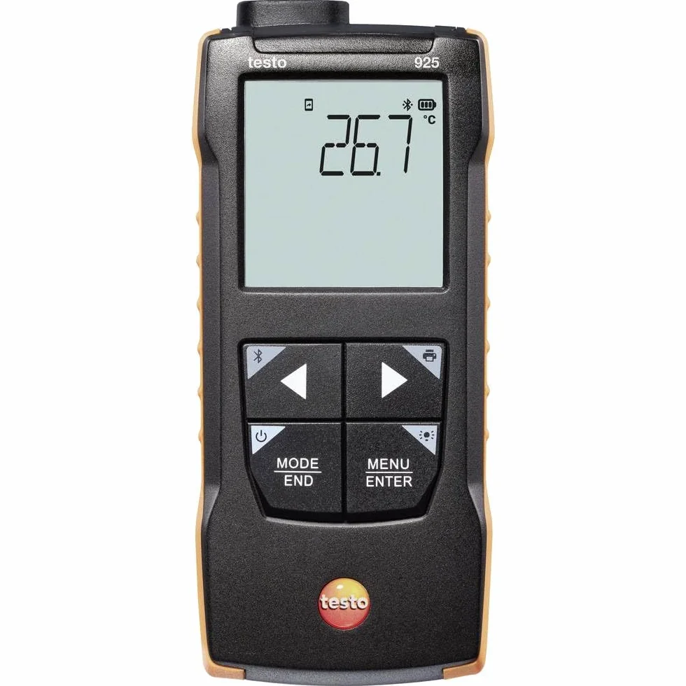 testo 925 Instrumento de temperatura de 1 canal con alarma audible y conectividad de aplicación