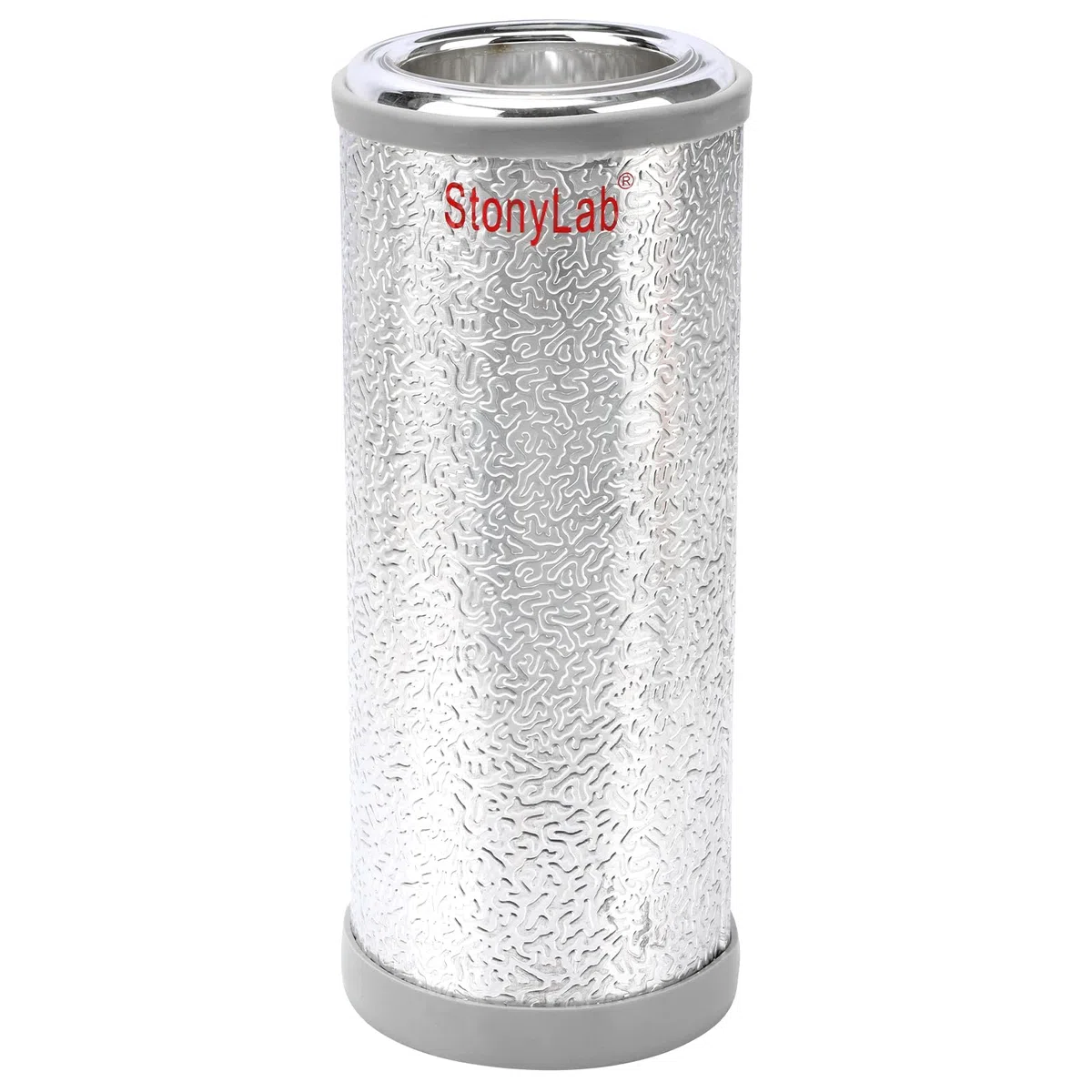 stonylab Frascos Dewar, Matraz Dewar de Vidrio Borosilicato de Forma Cilíndrica con Basa de Aluminio, Dewar Flask Profundidad Interior de 210 mm y Diámetro Interior de 70 mm para Laboratorio - 665 ml