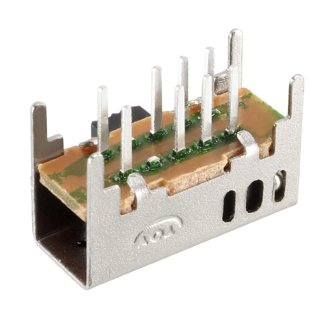 20 interruptores de deslizamiento horizontal DP3T 2P3T 8 terminales PCB panel Latching
