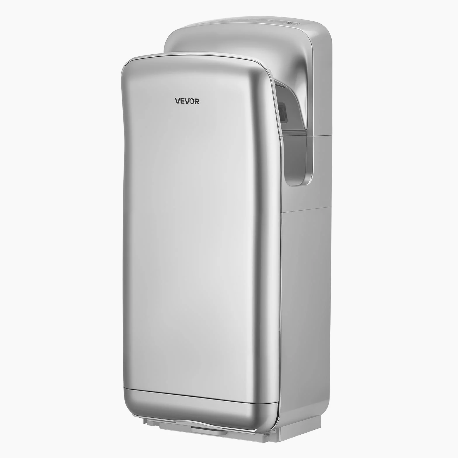 VEVOR Secador de Manos Eléctrico con Filtro HEPA, 1950 W, 19000 RPM, con Flujo de Aire de 100 m/s Doble Cara, Sensor Infrarrojo para Centros Comerciales Oficinas Hoteles Baños Hogares, Color Plateado