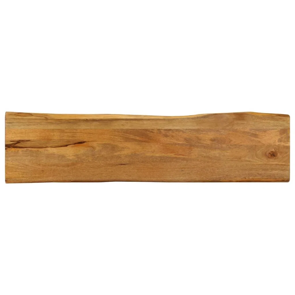 vidaXL Tablero de Mesa Borde Natural Madera Maciza Mango 160x40x2,5 cm