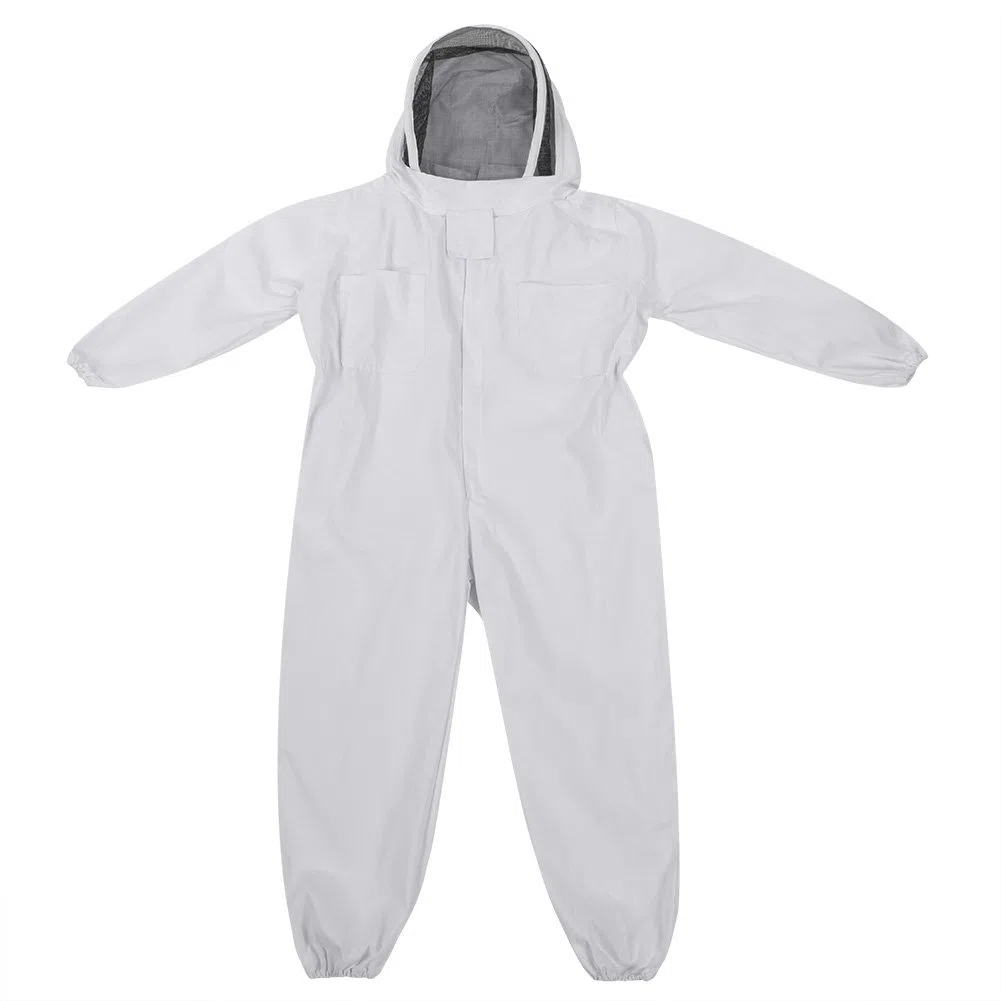 Traje de Protección de Apicultura Profesional Guantes Apicultor Equipo de Protección Mono (L)