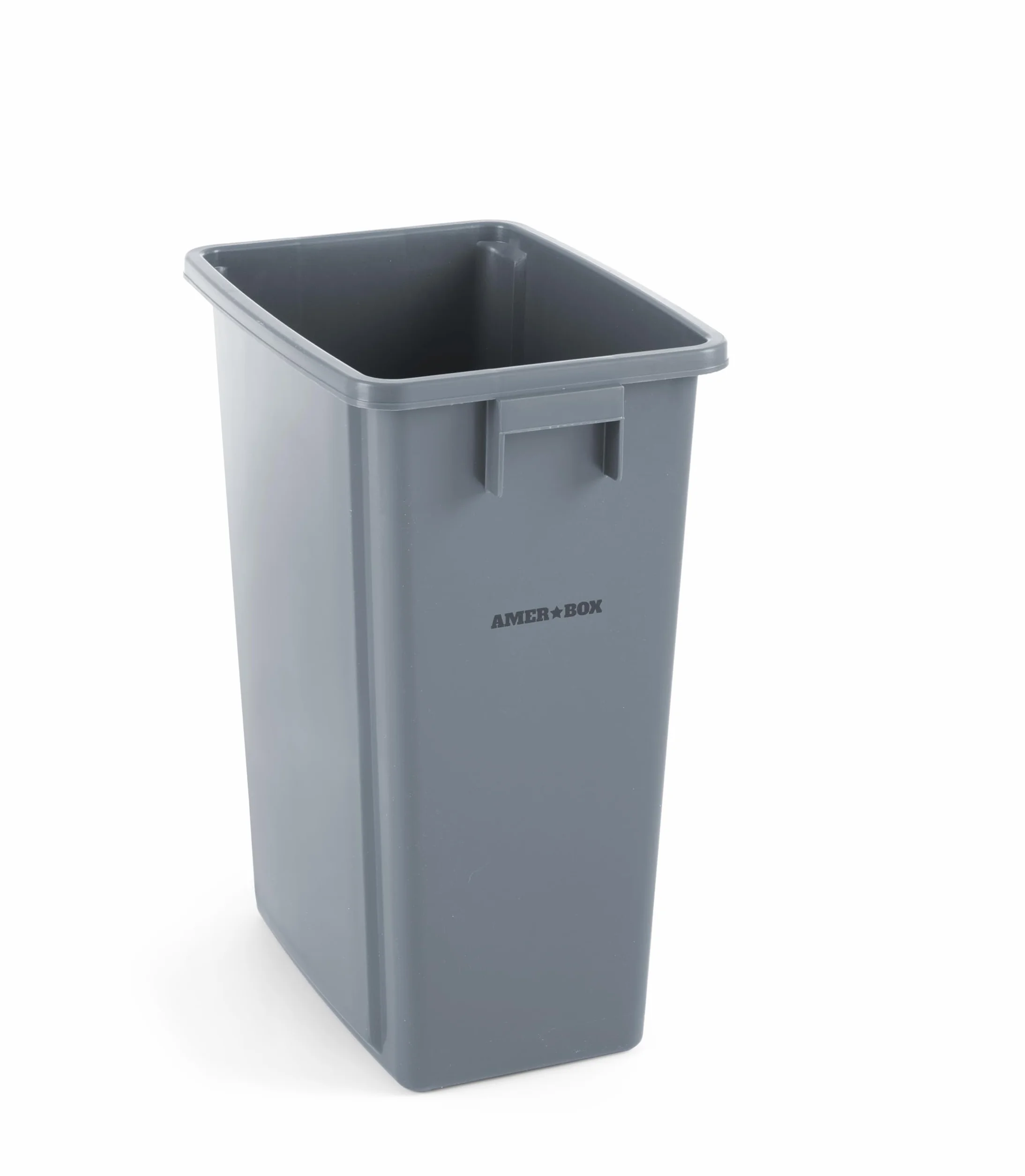 HENDI Papelera estrecha, 60 L, 455 x 315 x 580 mm, color gris
