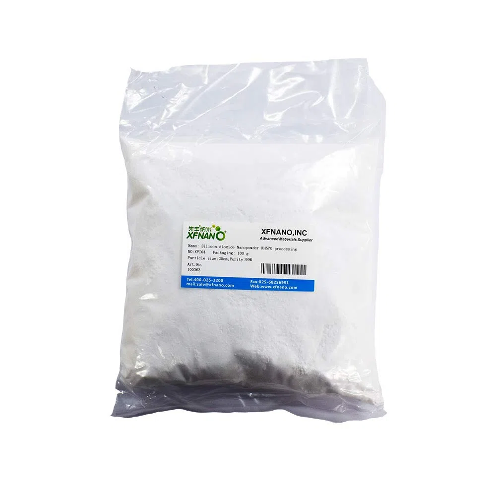 Grado de investigación KH570 que procesa nanopowder SiO2 Nanopowder de sílice del polvo del dióxido de silicio de 20nm con pureza del 99%