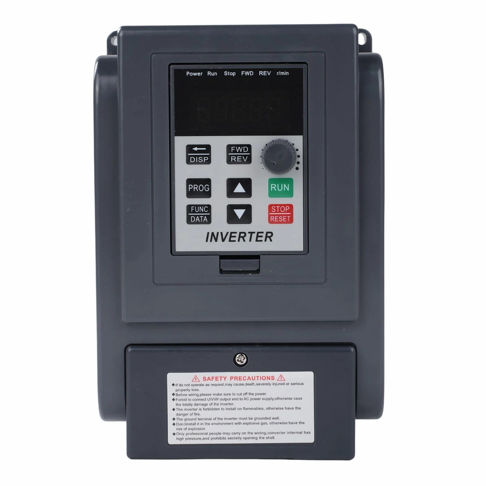 2,2 kW Variador de Frecuencia 220V a 380V VFD, Convertidor de Frecuencia Entrada Monofásica de 220V Salida Trifásica de 380V Inversor de Frecuencia para Control de Velocidad del Motor del Husillo CNC
