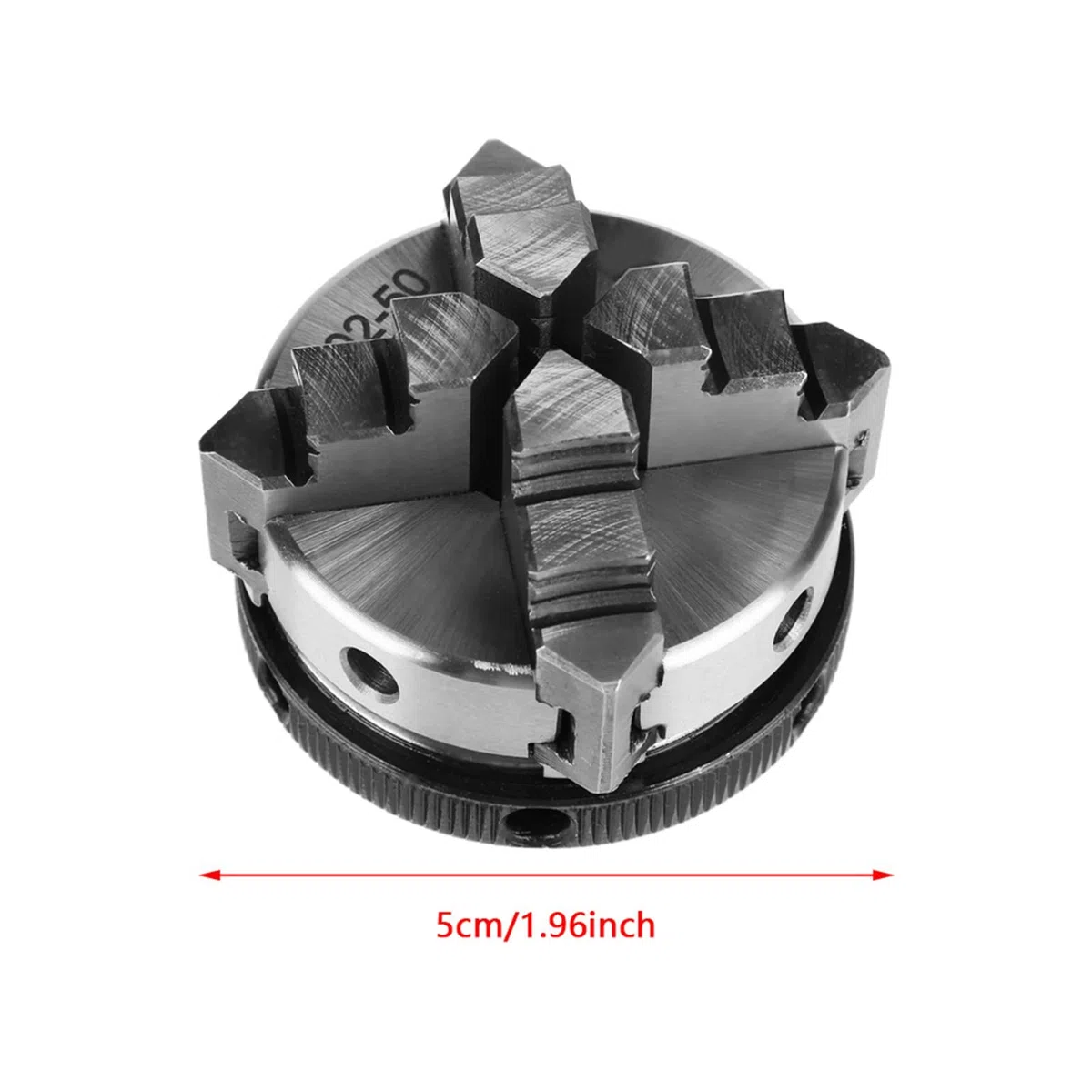 Lathe Chuck, madera Lathe Chuck 50 mm Mini, 50 mm mini 4 Jaw Reversible Auto centrado M14 Montaje de montaje de hilo Manual Chucks