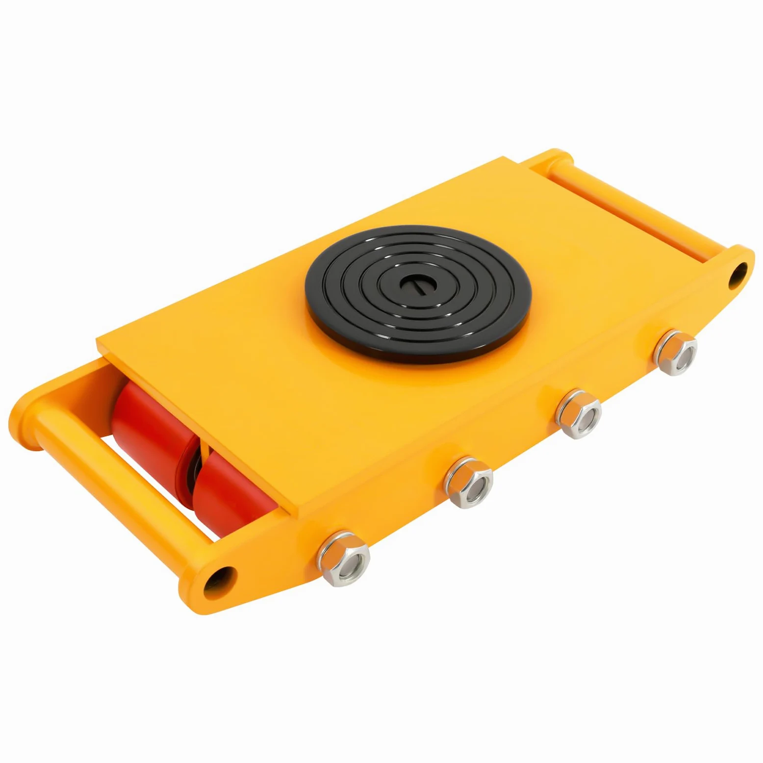 Carro de transporte de carga pesada, ruedas 12T, 8 ruedas, suspensión, para maquinaria, tuercas reforzadas, bordes lisos, para casas, tiendas exprés, almacenes