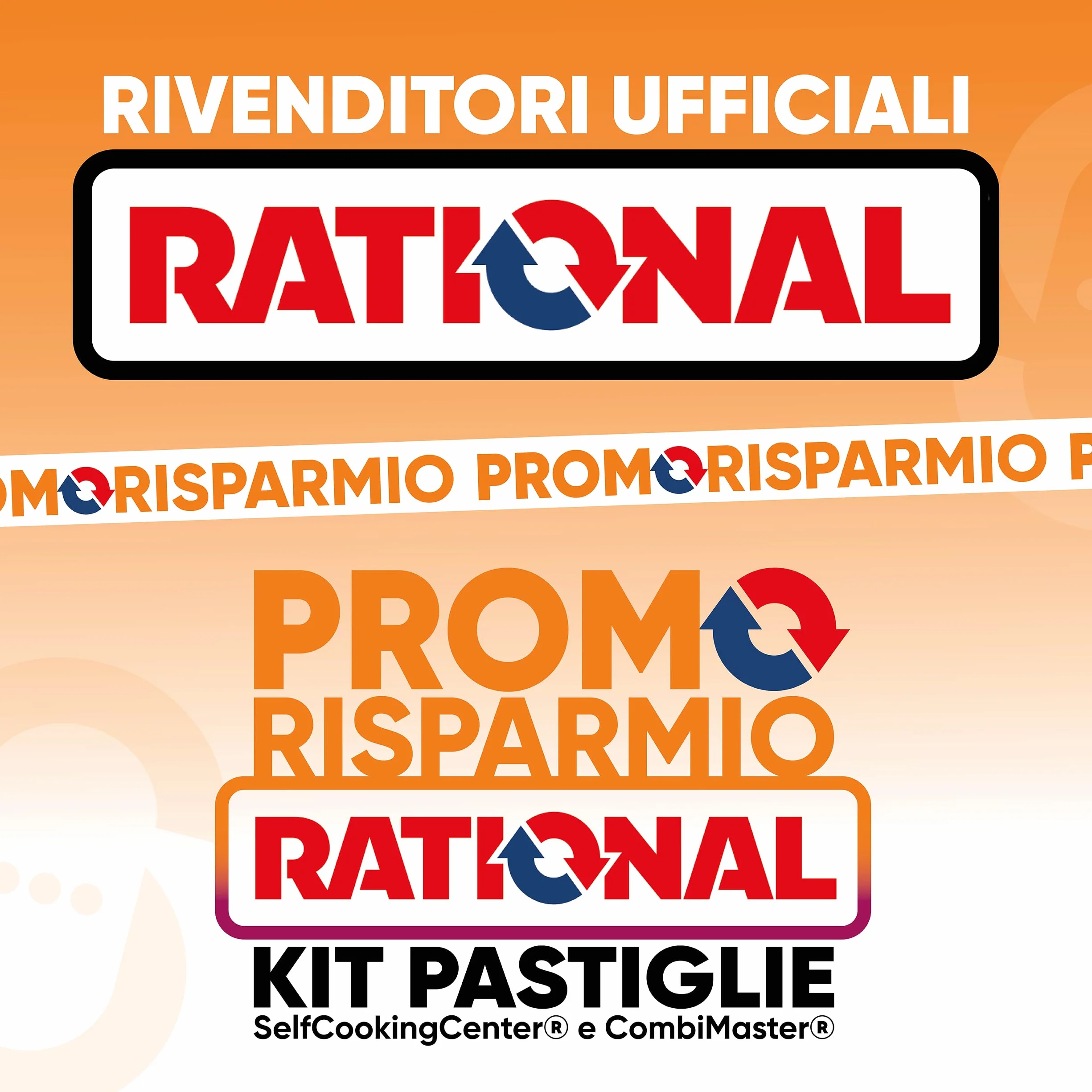 Rational - Kit de 100 pastillas detergentes rojas + 150 pastillas abrillantadoras azules para hornos | Aptas para hornos profesionales SelfCooking Center y Combi Master