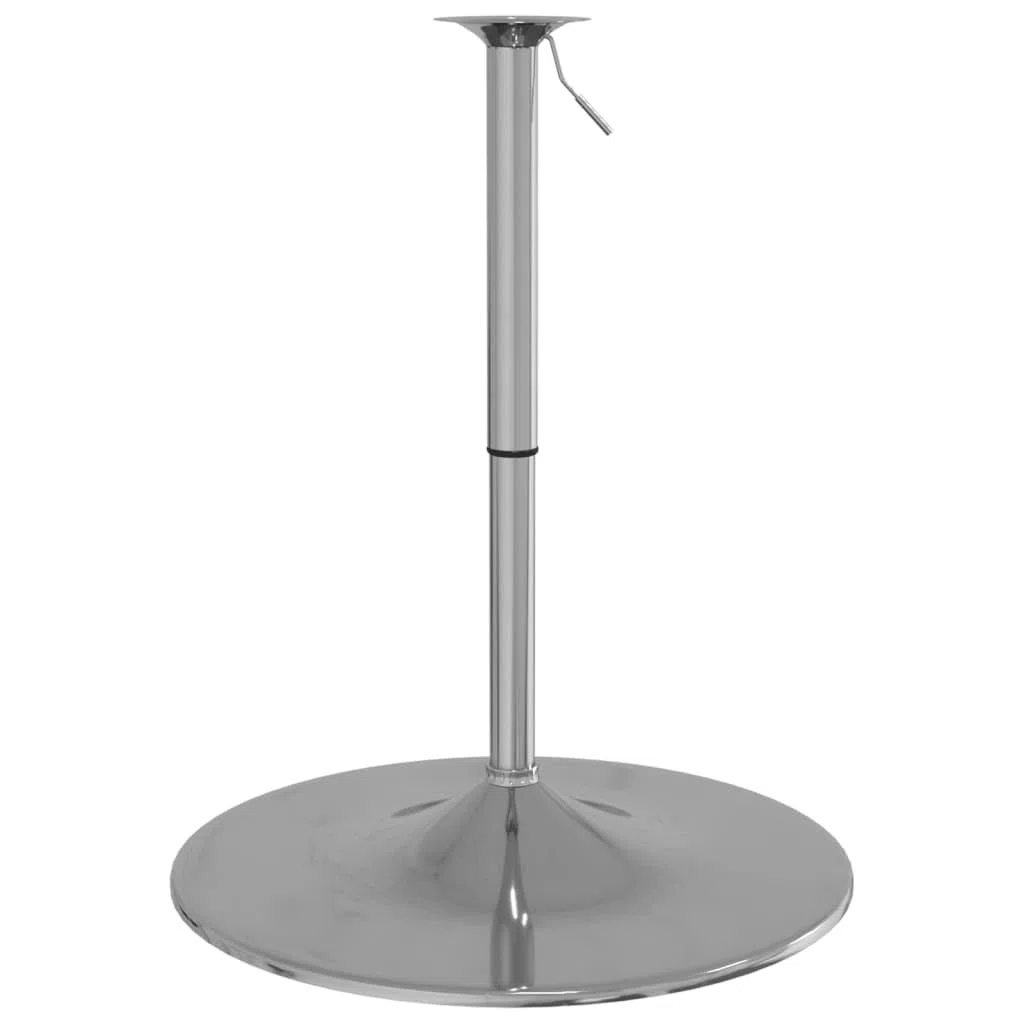 vidaXL Base de Mesa Alta de Bar, Caballete Ajustable para Mesita de Comedor, Accesorio de Mueble, Pata de Mesa de Repuesto, Acero Cromado
