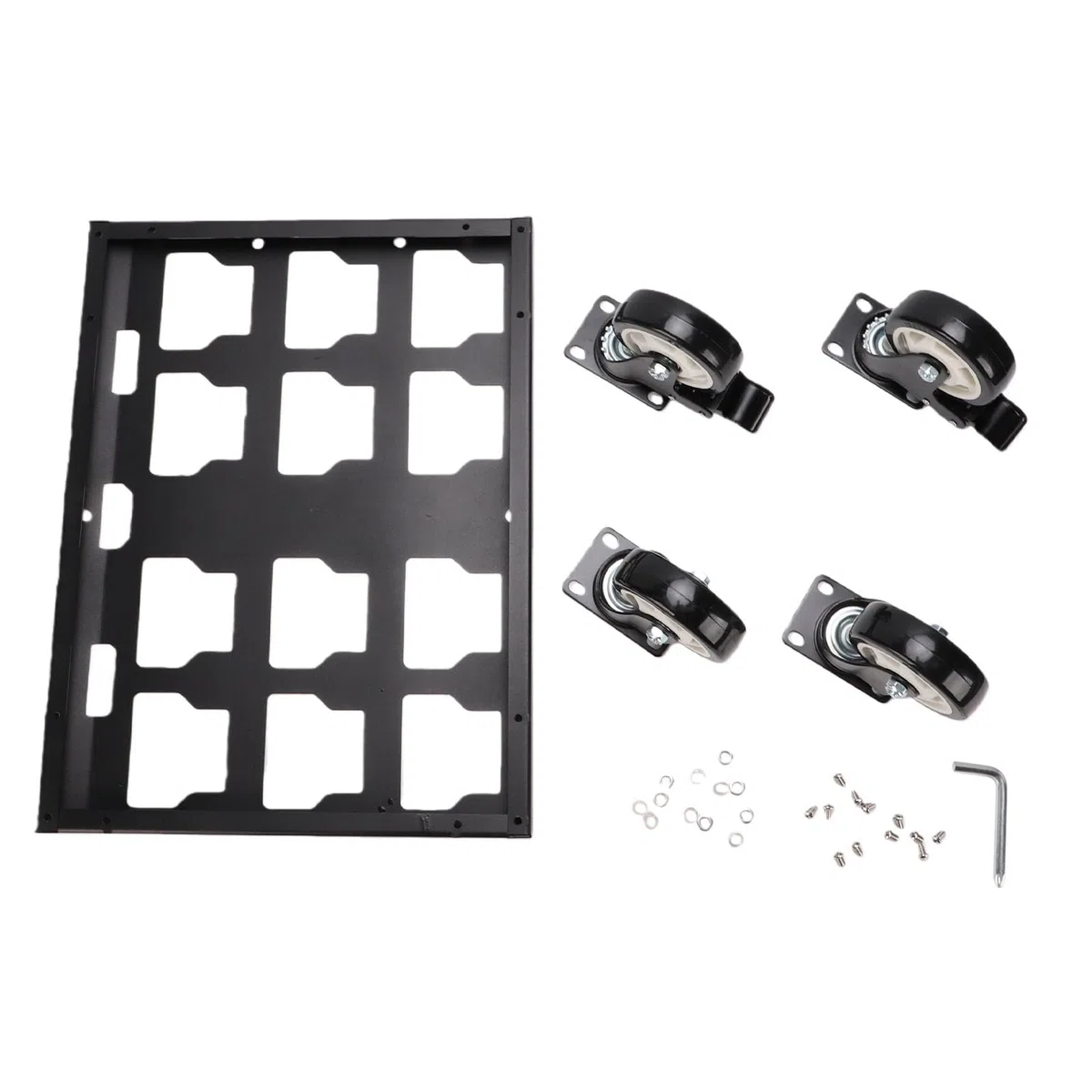 Fydun Carro de Herramientas Alta Resistencia Caja Modular Rodante con Marco Acero Al Carbono Reforzado Ruedas Bloqueo Capacidad 400 LB para Lugar Trabajo Taller Garaje