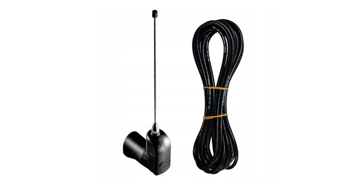 Came TOP-A862N - Antena externa profesional (868 MHz, antena aérea/aérea/antena, 50 ohmios, con cable extralargo de 5 m, RG58, para accionamientos de puertas de hasta 200 m de alcance, montaje en