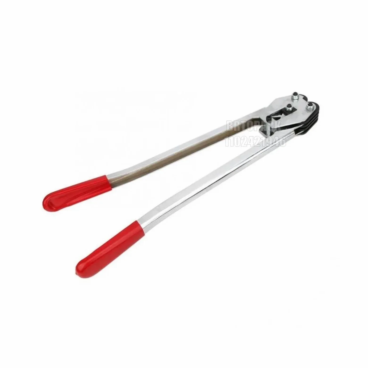 Flejadora manual for PP y PET, selladora, herramienta de engarzado, máquina embalaje envoltura (roja),De múltiples fines(19MM)