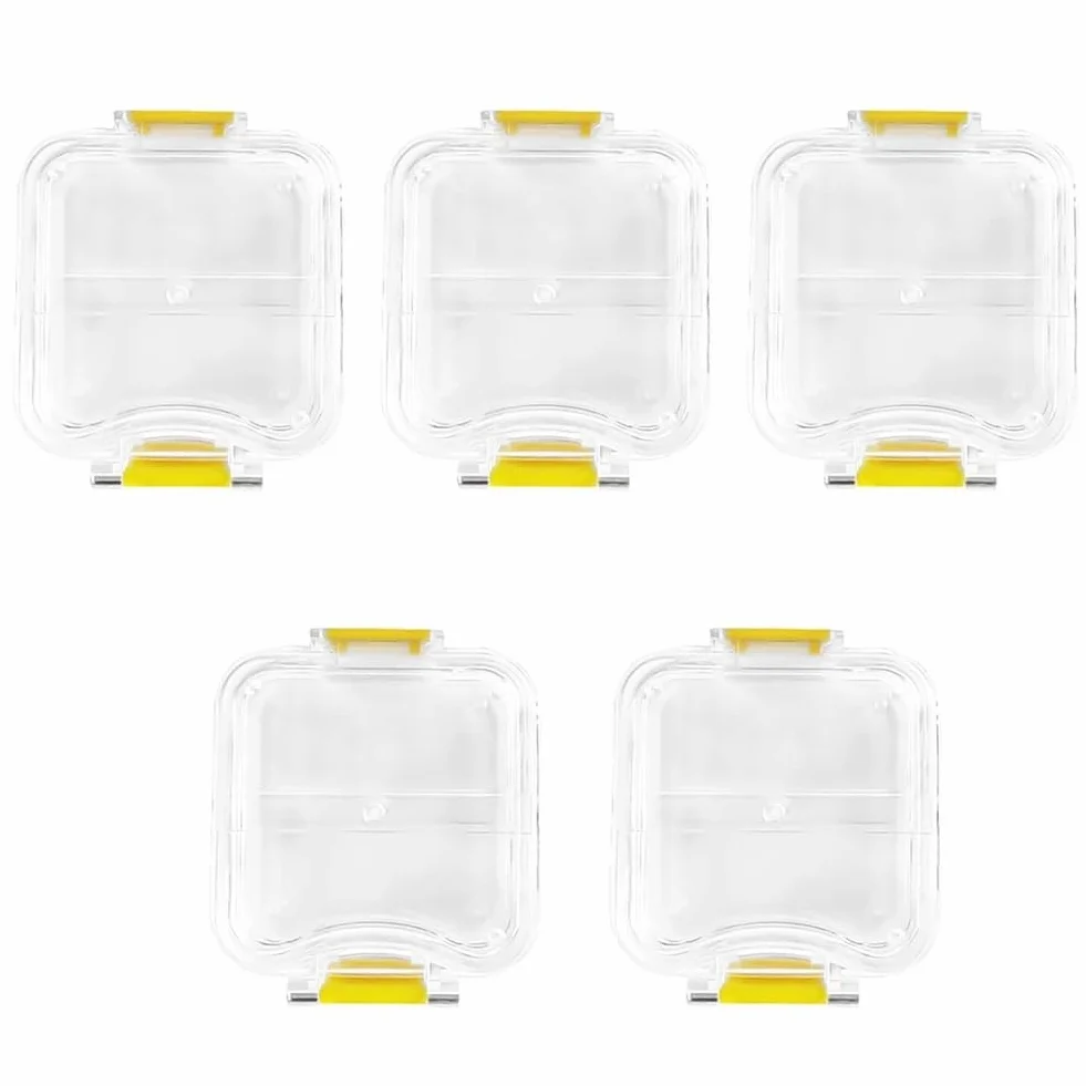 Caja de coronas con cojín dental, 5 unidades, lámina de membrana transparente, vitrina, cajas de dientes, caja de coronas y puentes, duradera, fácil de instalar, fácil de usar
