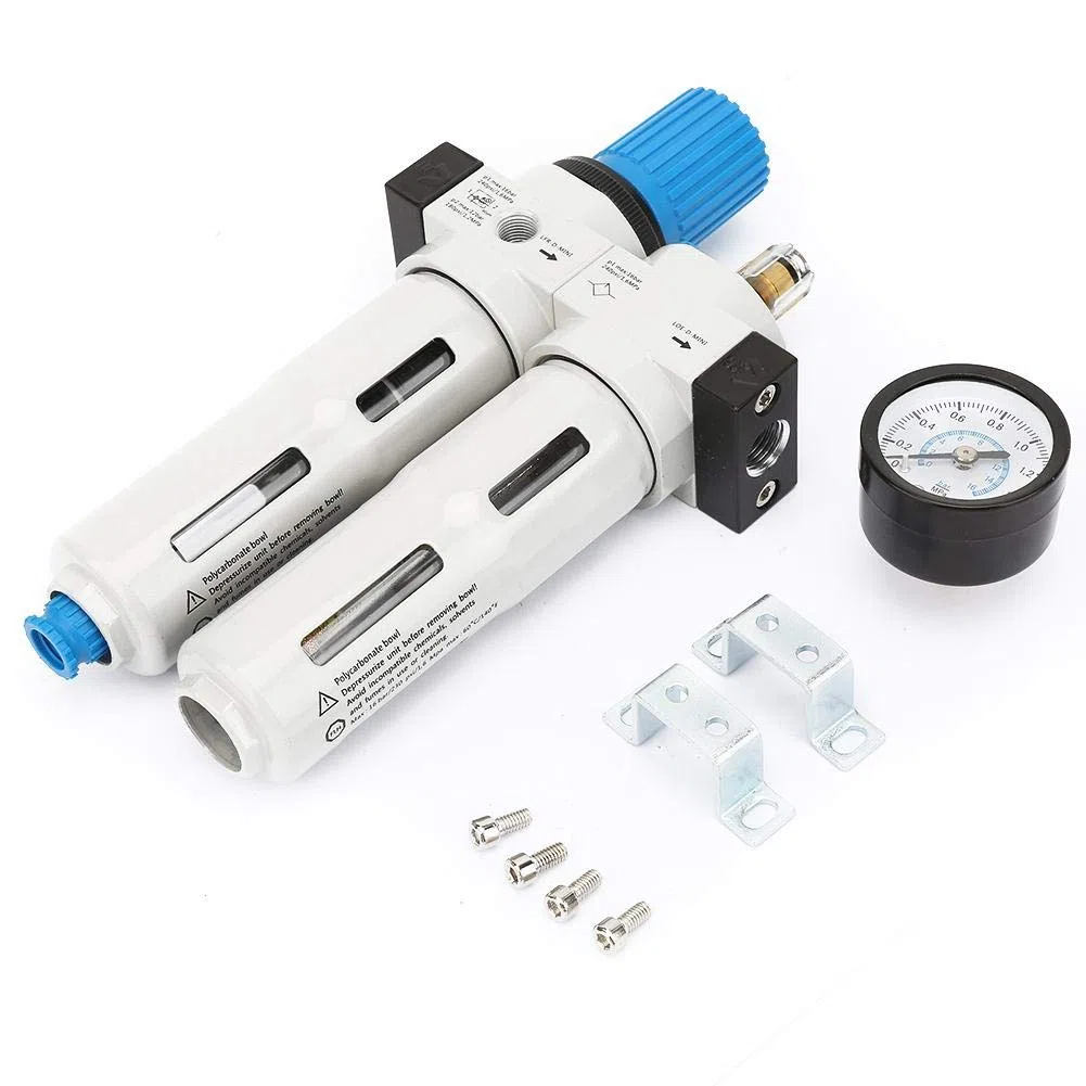 Regulador de presión de filtro G1/4 `` herramienta de trampa de humedad regulador de filtro de aire lubricador combinado para herramientas de aire de compresor