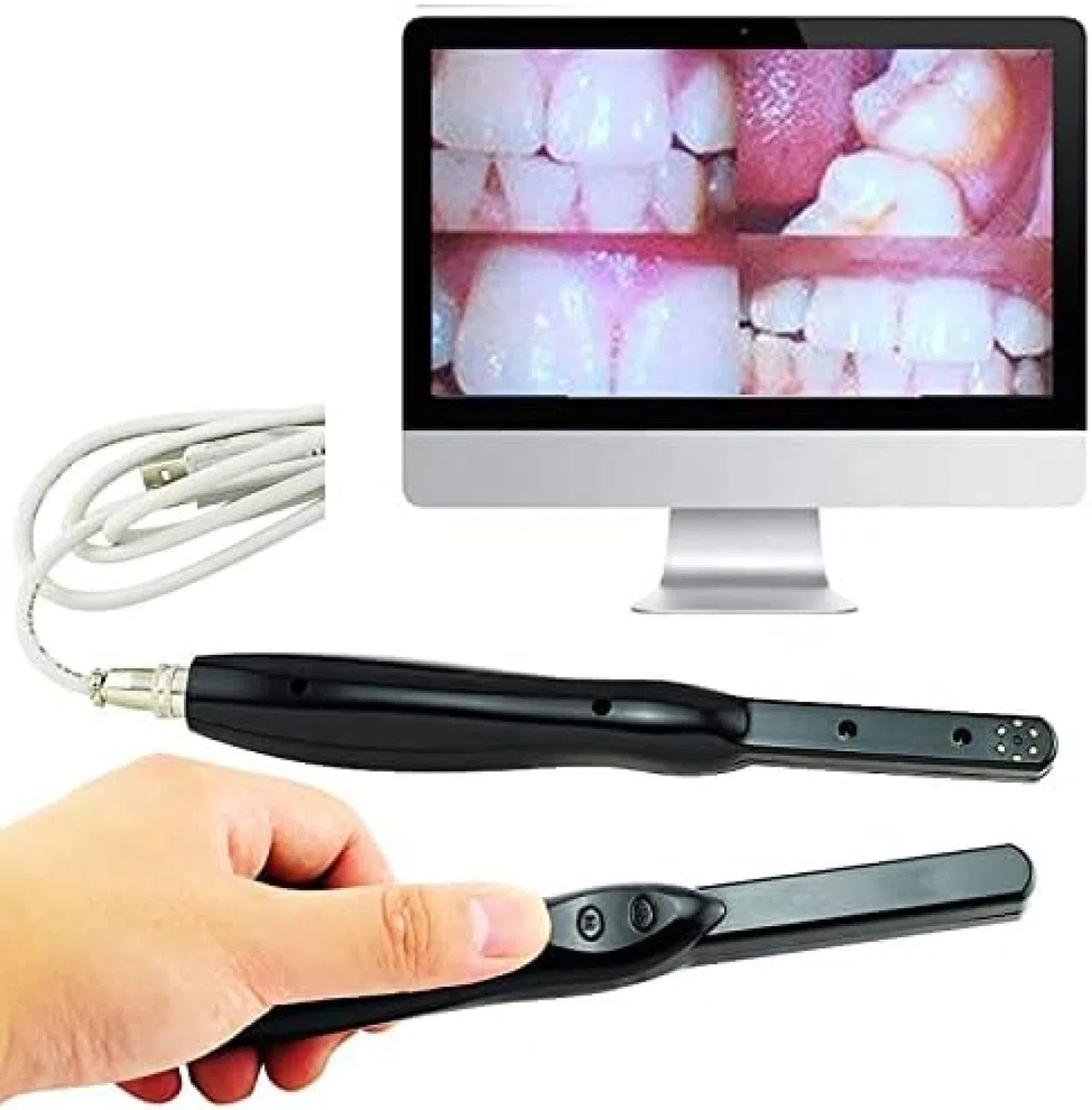 Cámara intraoral Dental, cámara intraoral Dental inalámbrica Odontología HD USB 2.0 Cámara intraoral 6 megapíxeles 6 LED Imagen Clara para Dientes de ortodoncia