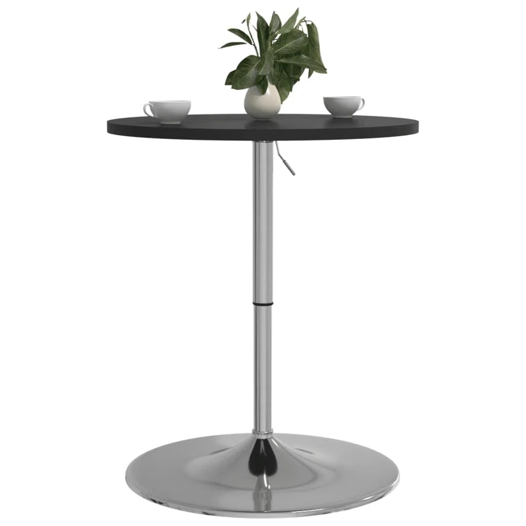 vidaXL Base de Mesa Alta de Bar, Caballete Ajustable para Mesita de Comedor, Accesorio de Mueble, Pata de Mesa de Repuesto, Acero Cromado