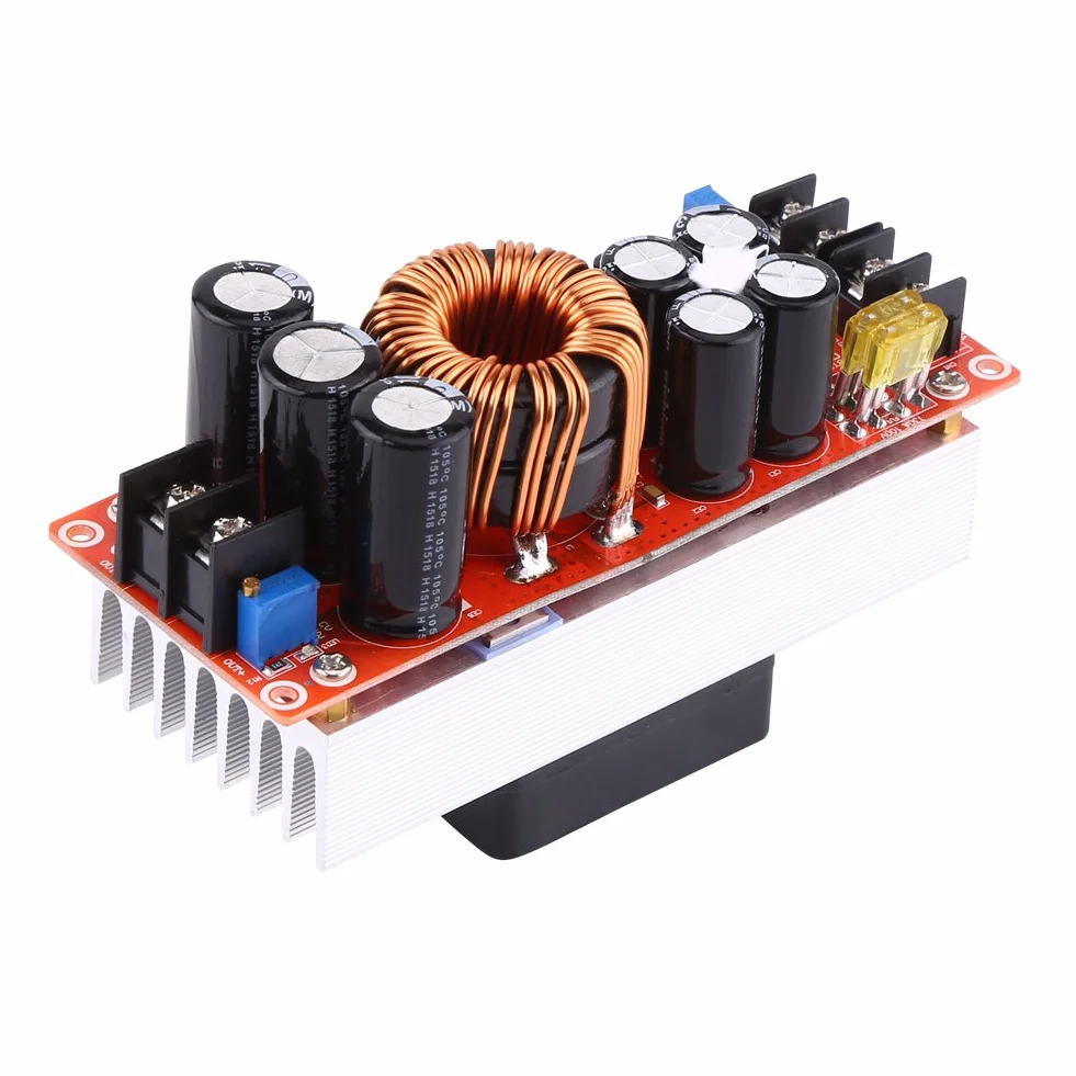 Boost Step-Up DC-DC 1500W Módulo Boost para equipo eléctrico, DC-DC Boost Converter Step-up Módulo de alimentación en 10~60V out 12~90V