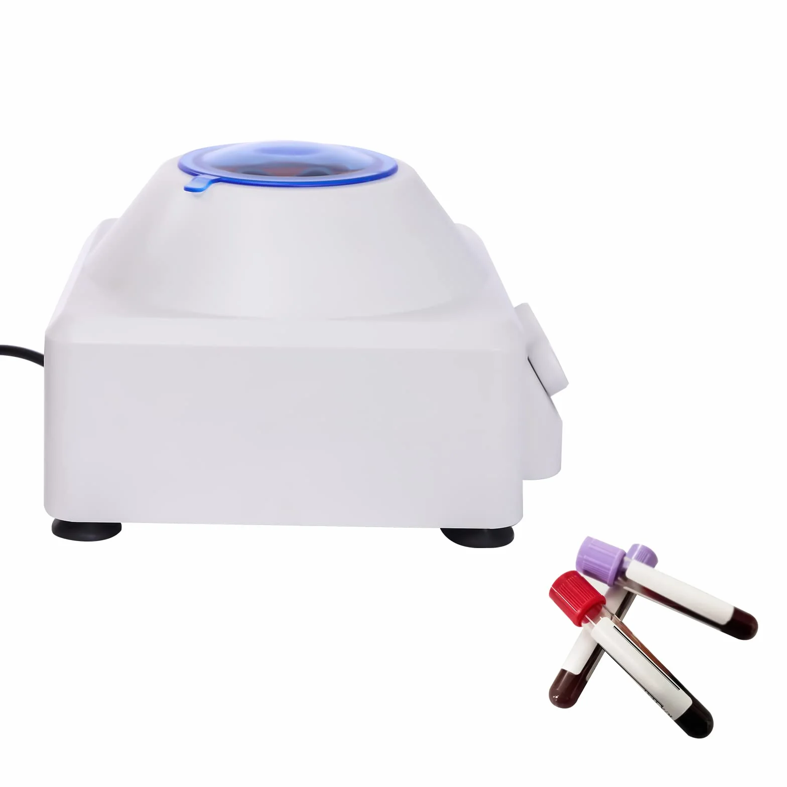 Centrifuge Machine, 4000 rpm, centrífuga de laboratorio, 30 W, diseño de alarma con botón de tiempo ajustable, almohadillas antideslizantes, cubierta transparente para hospitales, productos