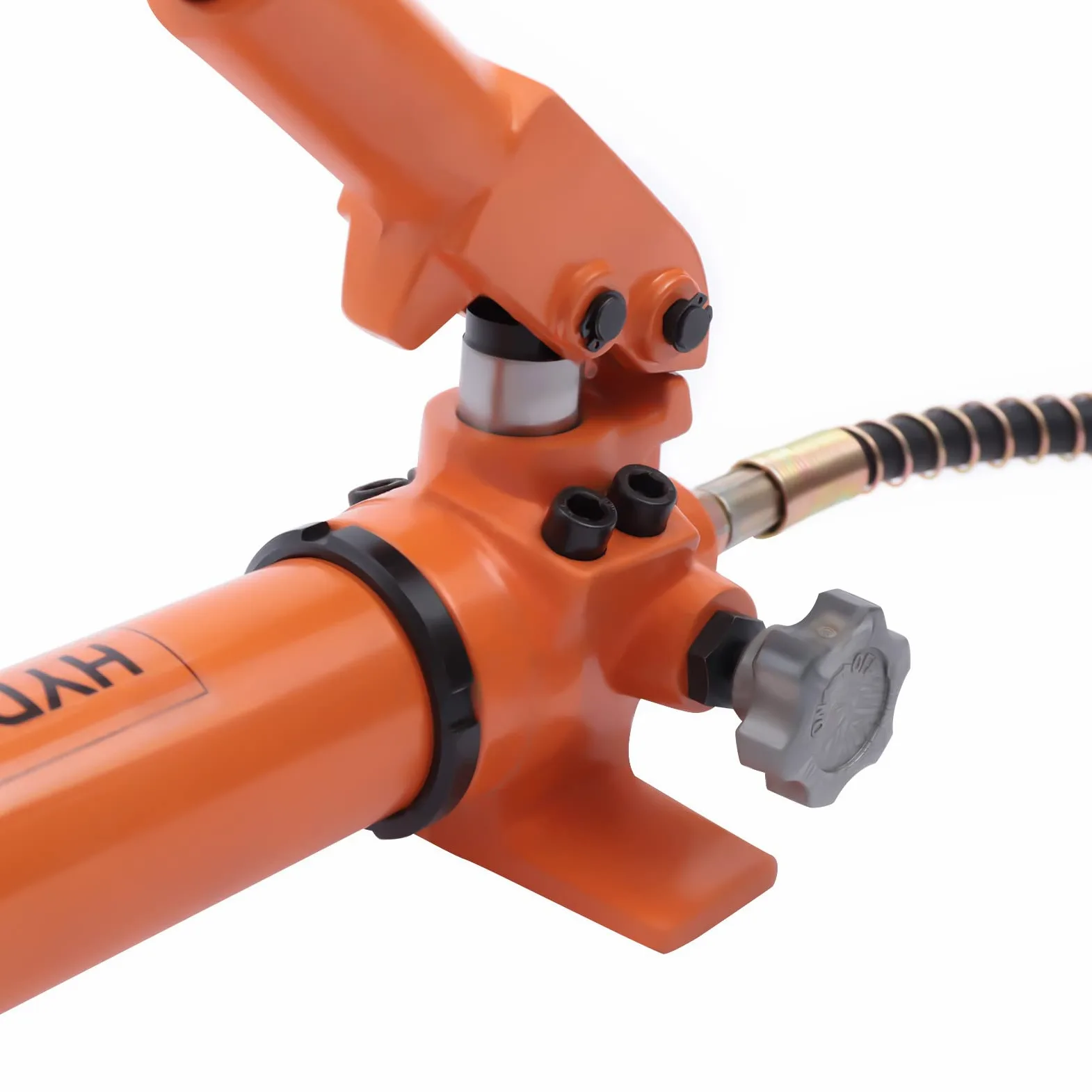 Bomba hidráulica manual, bomba hidráulica con manómetro y mangueras de 1,9 m, 900 cc 700 bar, bomba hidráulica manual para herramientas hidráulicas, elevadores cilíndricos, máquinas de prensado