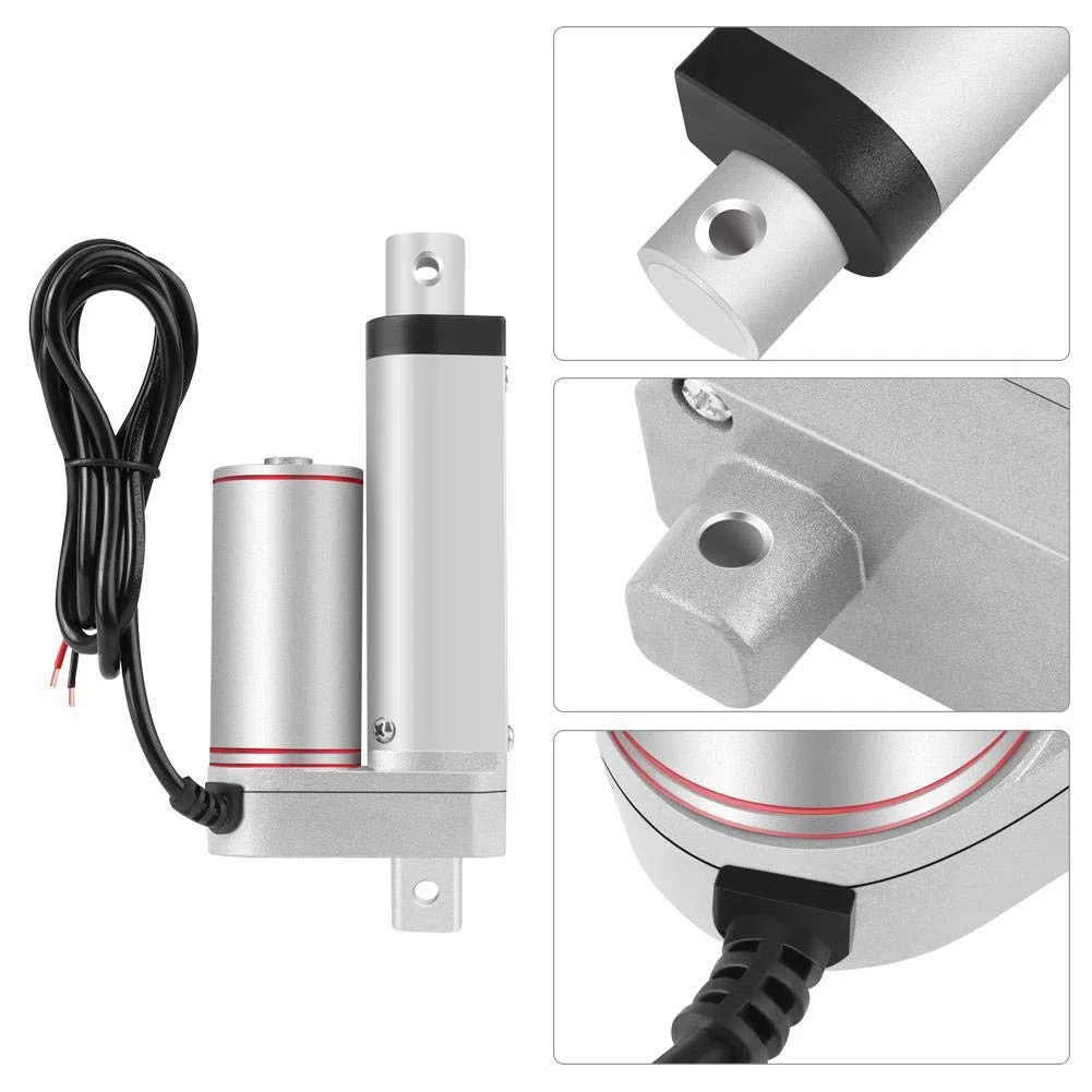 Estink Actuador Lineal Eléctrico 12V DC, 50mm de, 800N de Fuerza, para Automoción, Maquinaria Agrícola y Equipos de Automatización