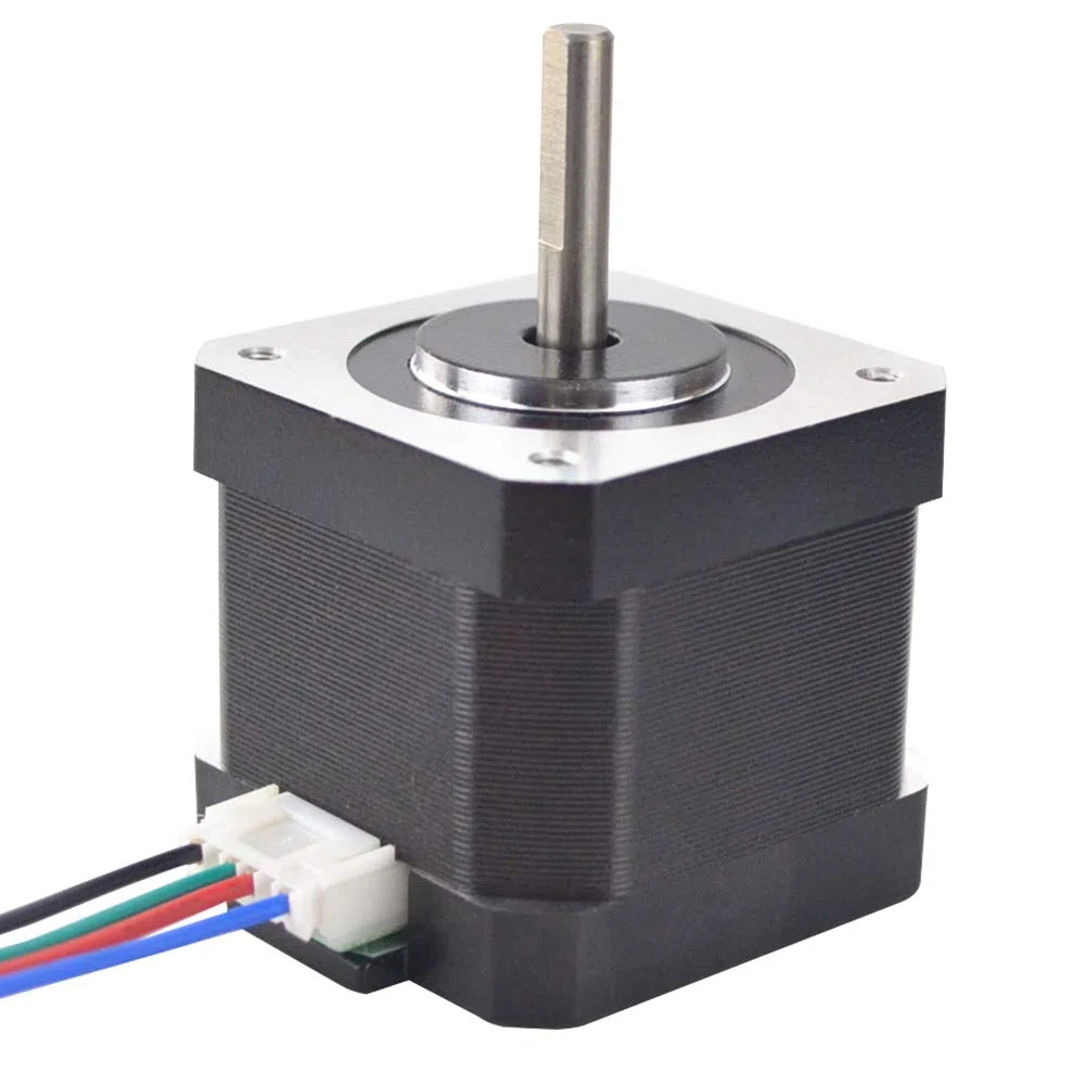 STEPPERONLINE NEMA 17 motor paso a paso bipolar 45Ncm 1.5A 12V 42x39mm 4 cables con conector de 1 metro PIN para impresora 3D, paquete de 5
