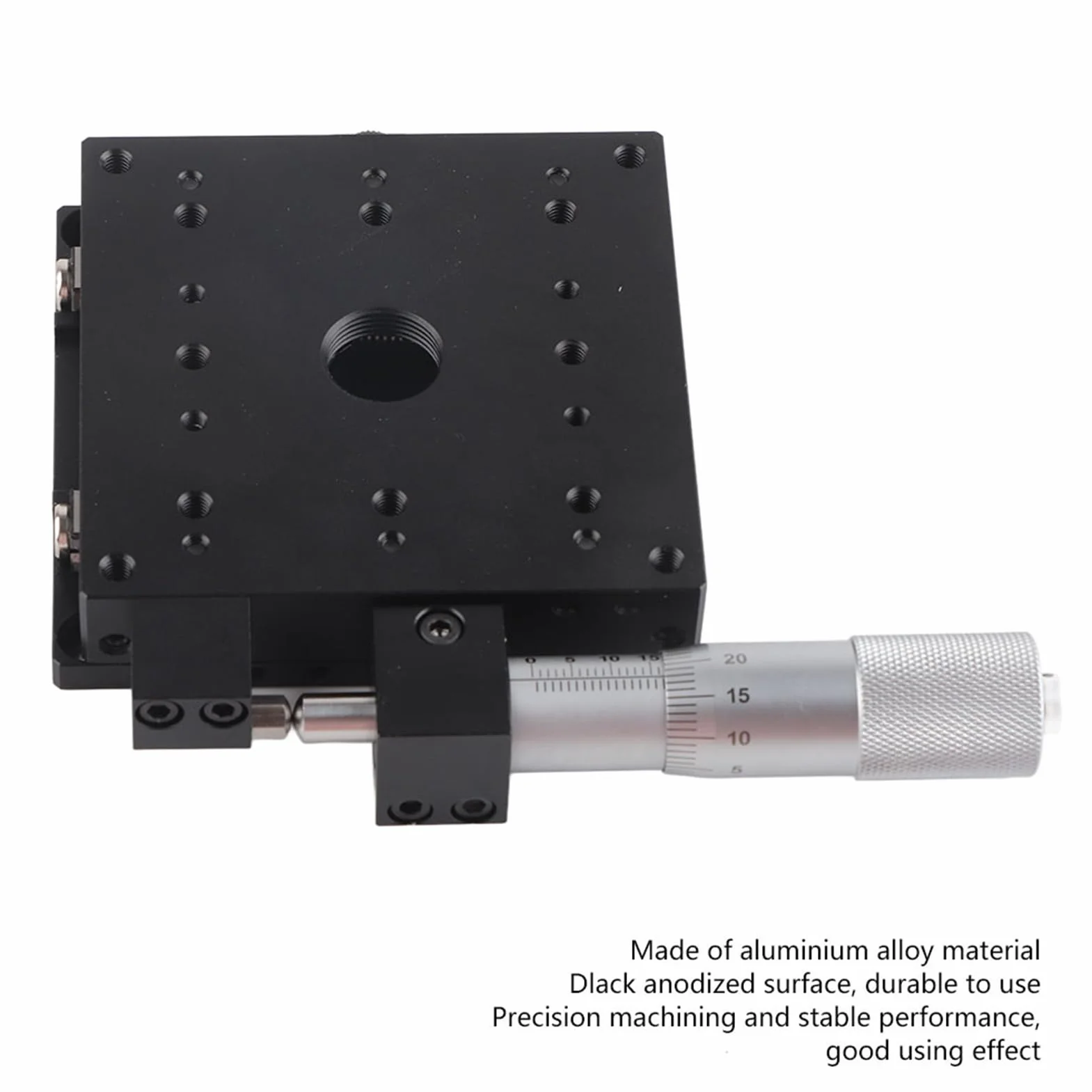 Mesa lineal manual XY de 2 ejes mesa deslizante de alta precisión con movimiento lineal de rodillos cruzados mesa deslizante con cojinetes de recorte y accionamientos mecánicos par