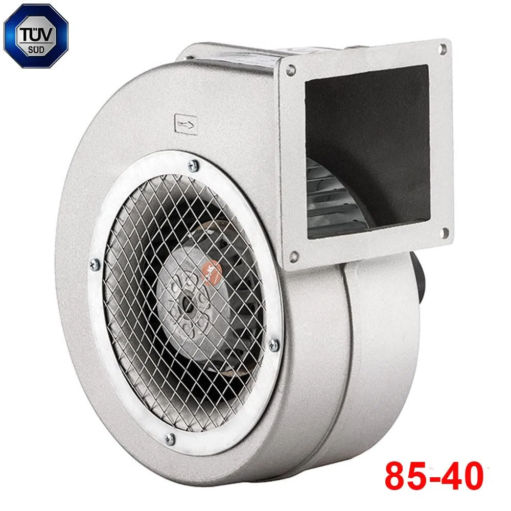 BDRAS 85-40 - Ventilador radial industrial centrífugo, ventilador radial, ventilador radial de aluminio, 230 V - 90 m³/h