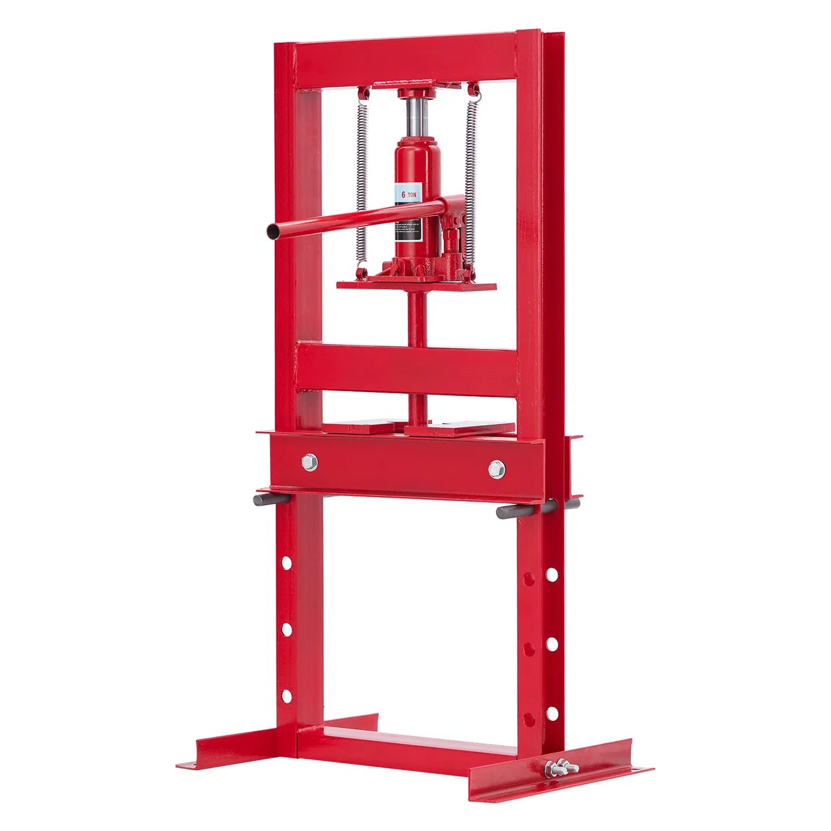GarveeTech Prensa Hidráulica De Taller h-Frame - Mesa Ajustable En Altura - Operación Segura con Válvula De Seguridad - Extracción Profesional De Cojinetes, Casquillos y Engranajes - Incluye Bandejas