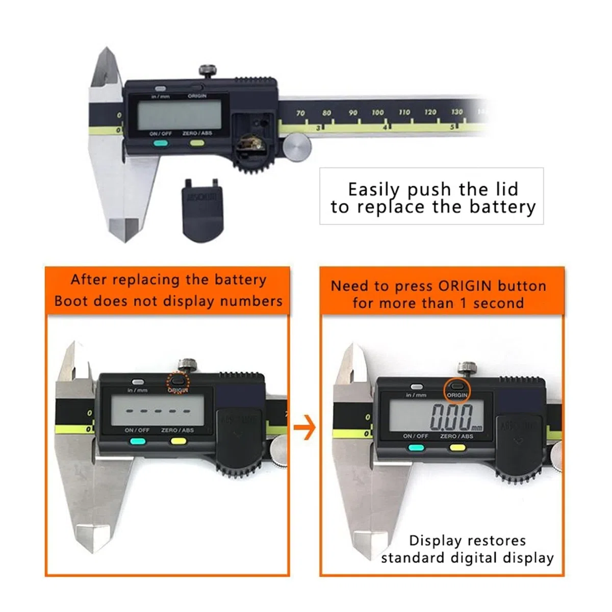Micrómetro Digital, Calibradores digitales electrónicos 500-196-30/197-30/173 0-150/200/300mm/0,01mm calibre métrico/pulgadas micrómetro calibrador Vernier(500-196-30(0-150mm))