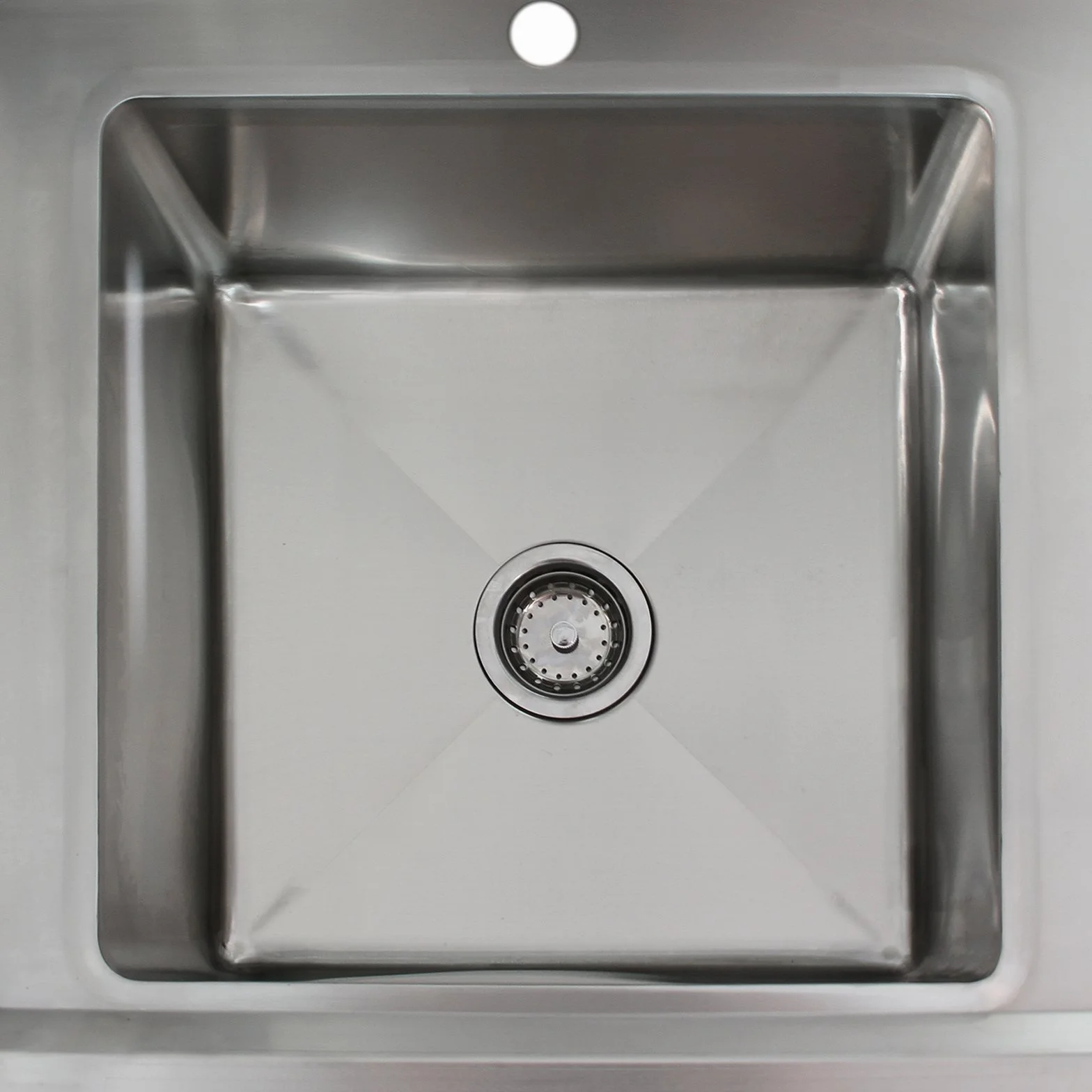 Fregadero de Cocina Acero Inoxidable 1 Seno Izquierda + Escurridor Derecha 120x60x90cm 2 Coladores Desagüe