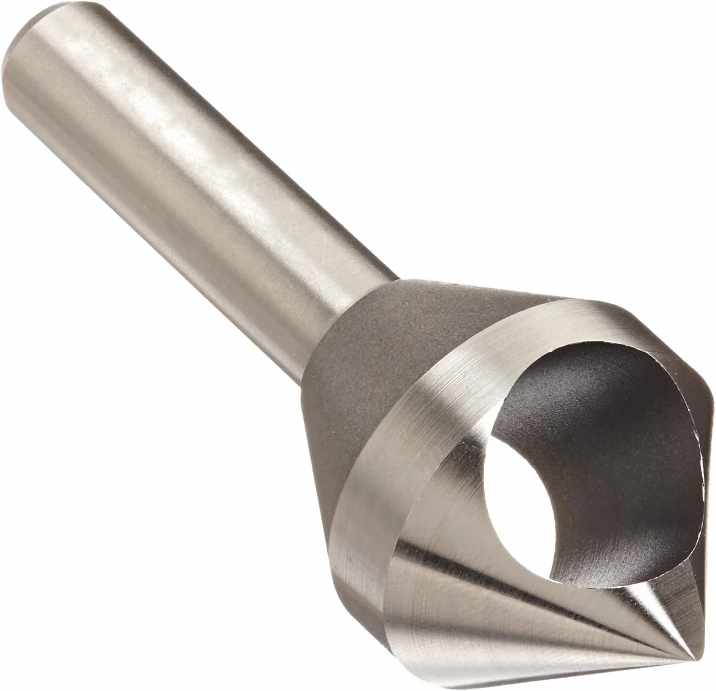 KEO 53512 Avellanador de extremo único de acero cobalto, acabado sin recubrimiento (brillante), ángulo de punto de 82 grados, vástago redondo, diámetro de vástago de 5/16 pulgadas, diámetro de cuerpo de 1/2 pulgadas