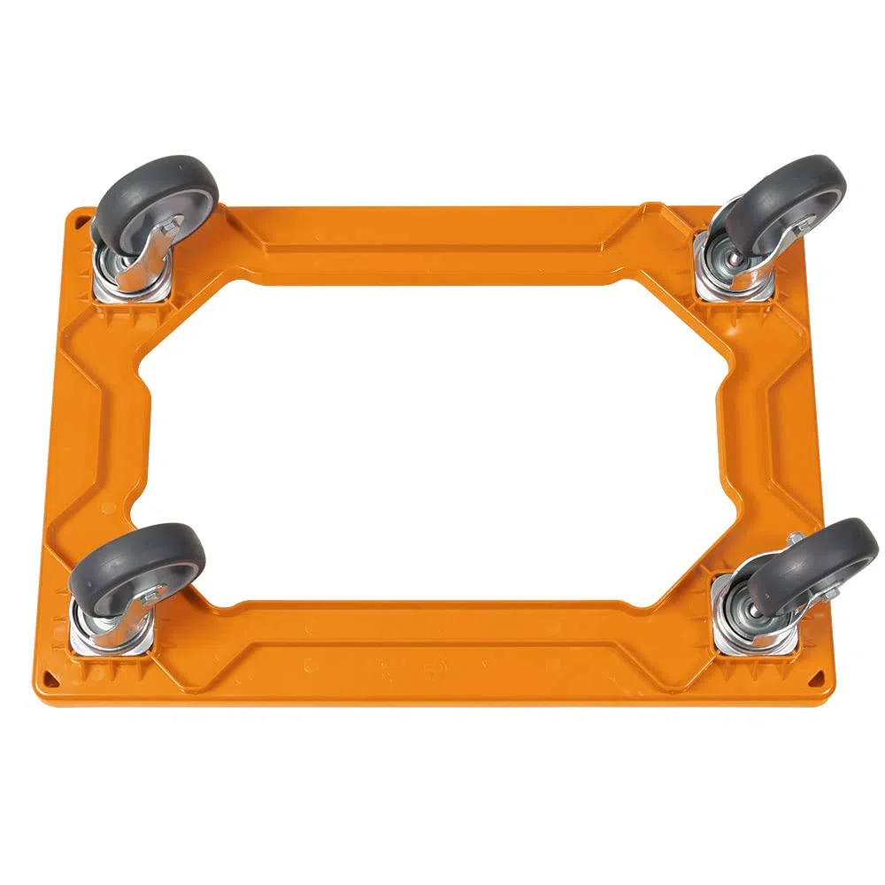 6 x logística Roller/caja Roller para depósito 600 x 400 mm, Capacidad de Carga 250 kg, Color Naranja
