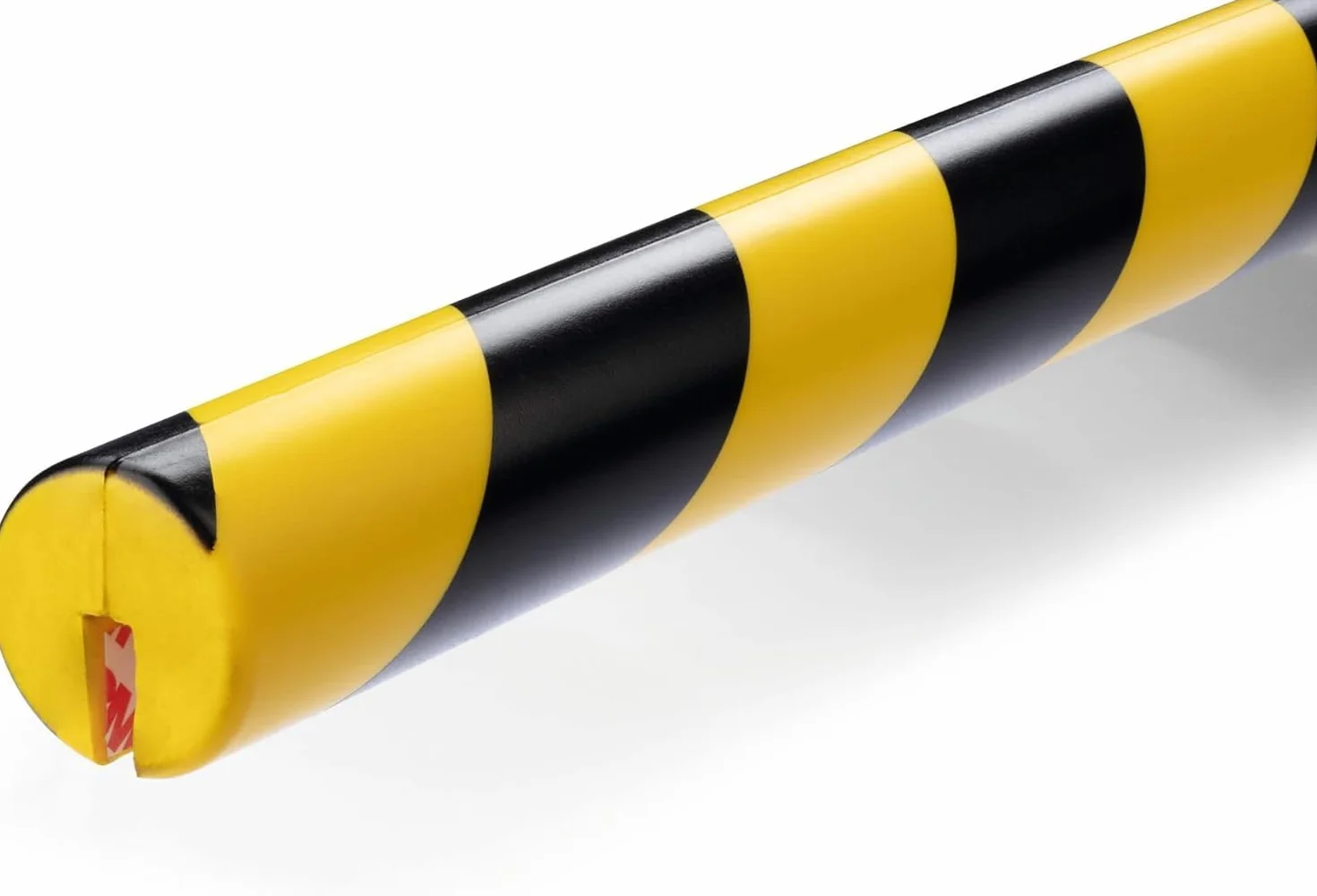 Durable Perfil de protección de bordes E8R, 1 m, paquete de 5, amarillo/negro, 1126130 ROUND